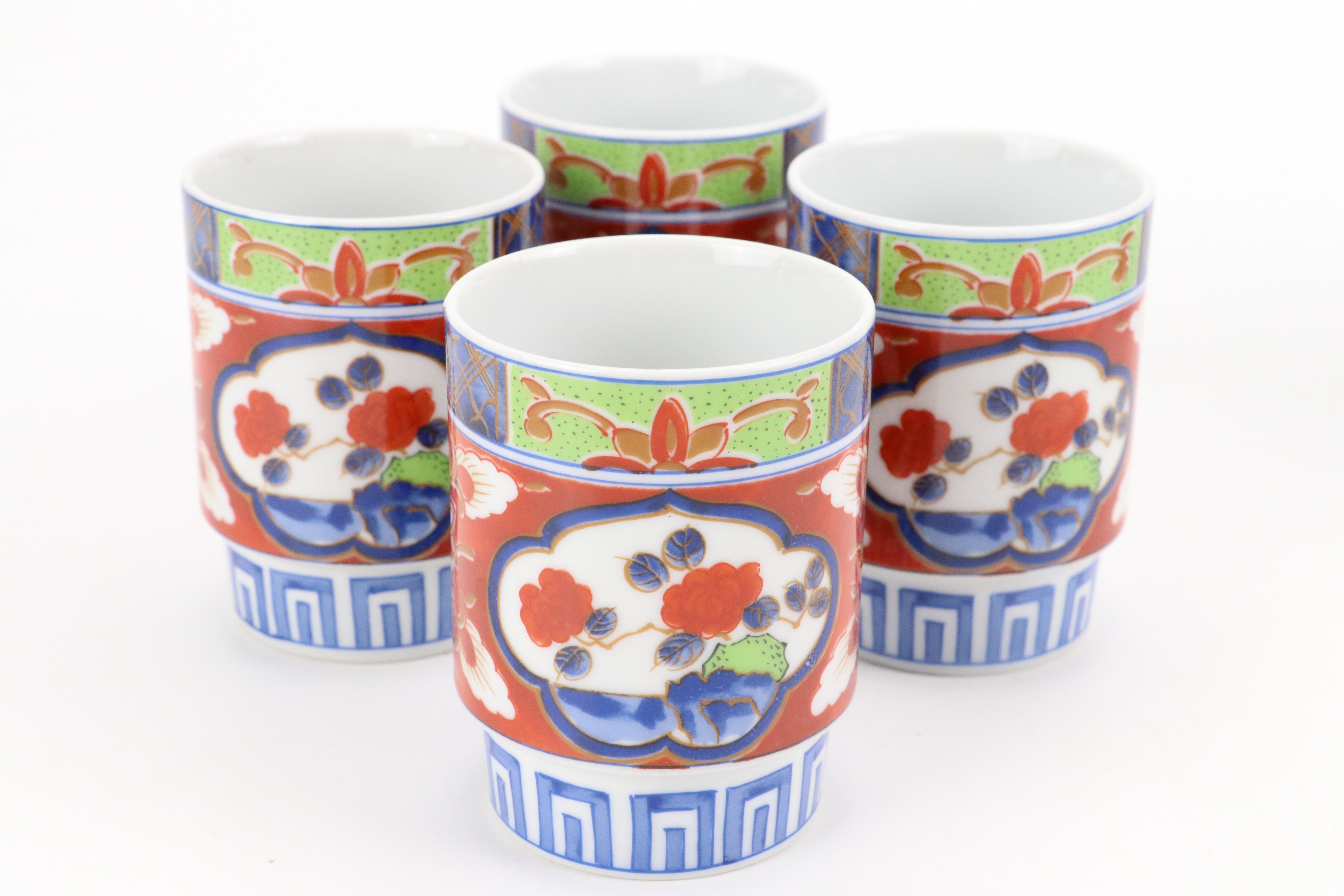 Japanese Takahashi "Imari" Porcelain Tea Service, Late 20th to Early 21st C.