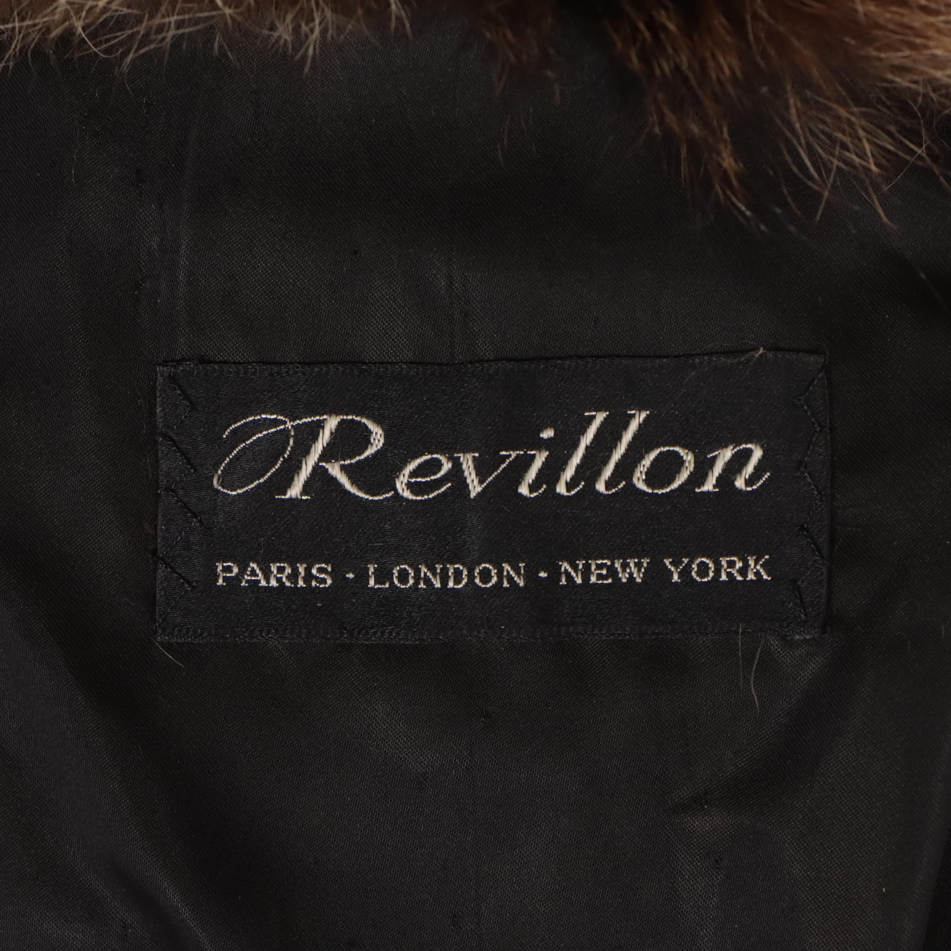 Men's Revillon Natural Raccoon Fur Short Coat, circa 1970