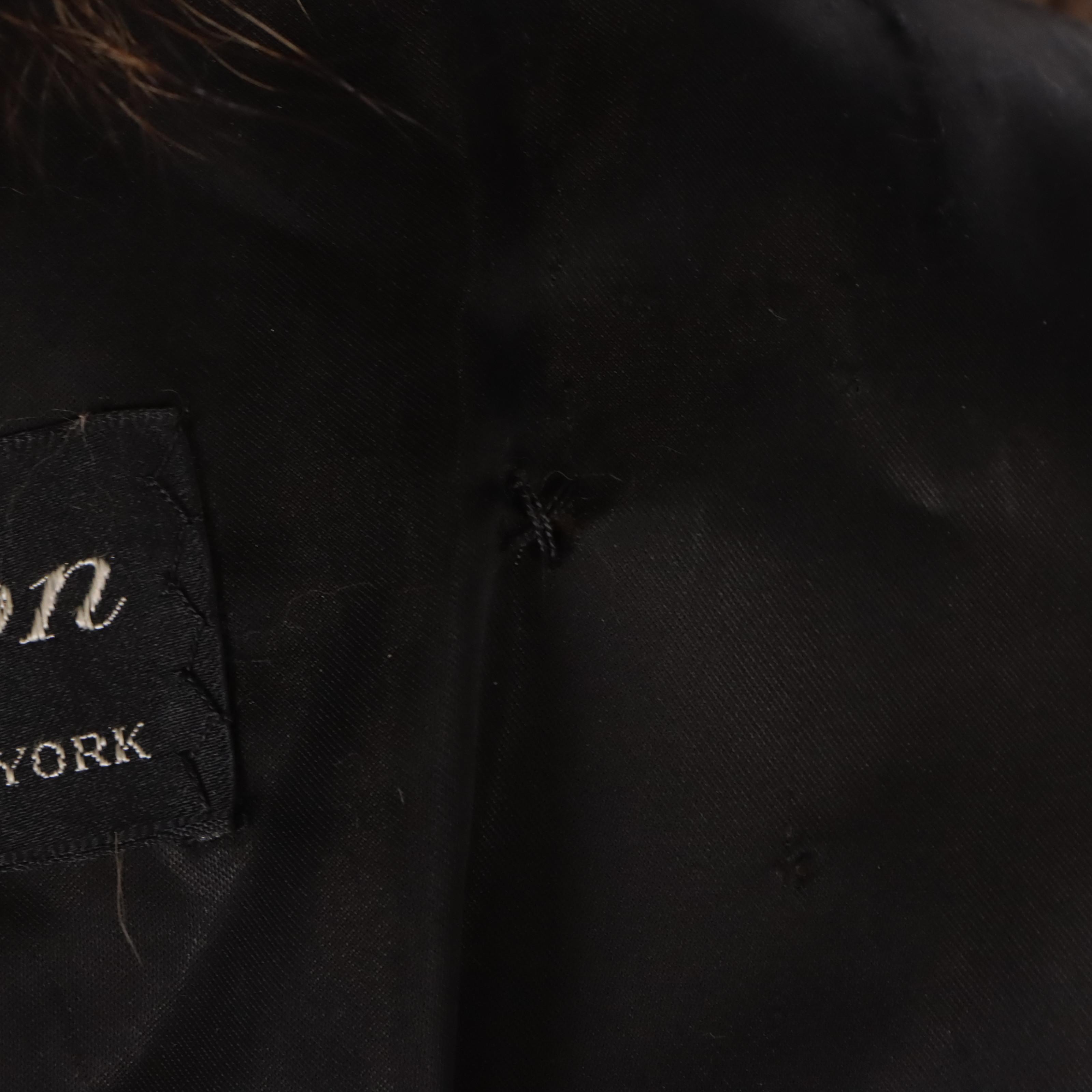 Men's Revillon Natural Raccoon Fur Short Coat, circa 1970