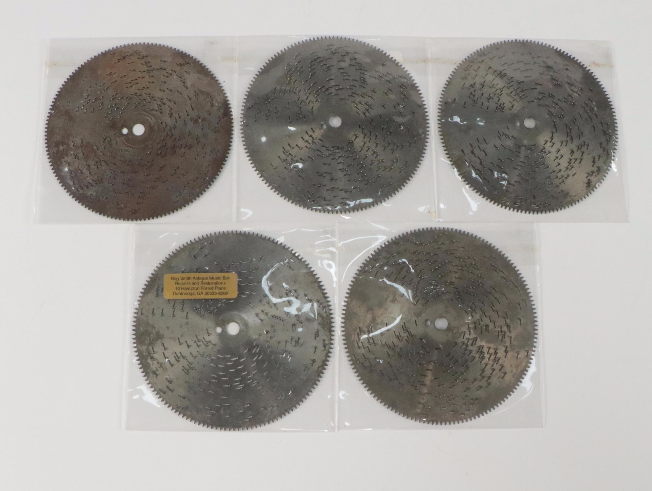 Junghans German Carved Wooden Mantel Clock with Arion Disc Music Box