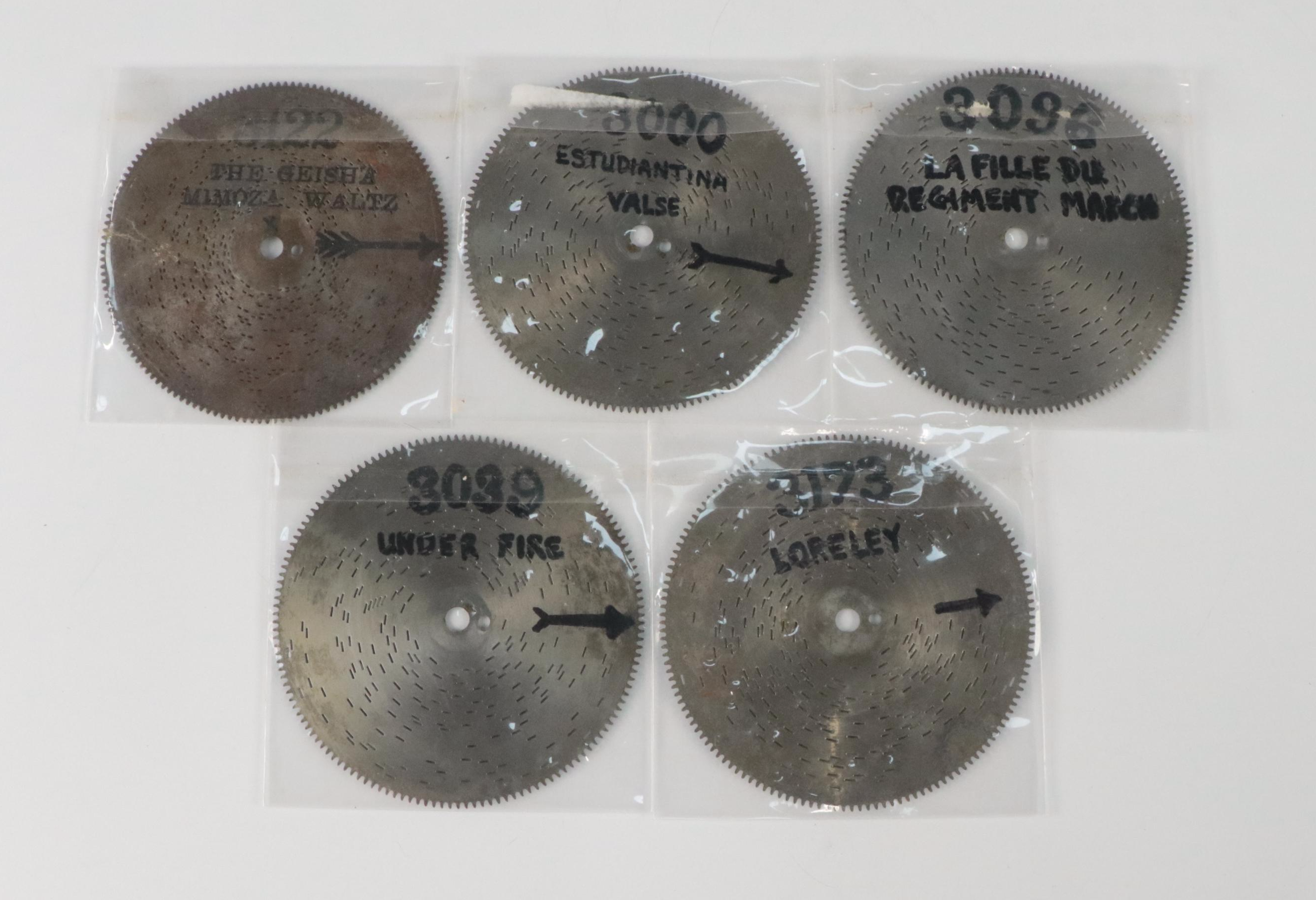 Junghans German Carved Wooden Mantel Clock with Arion Disc Music Box