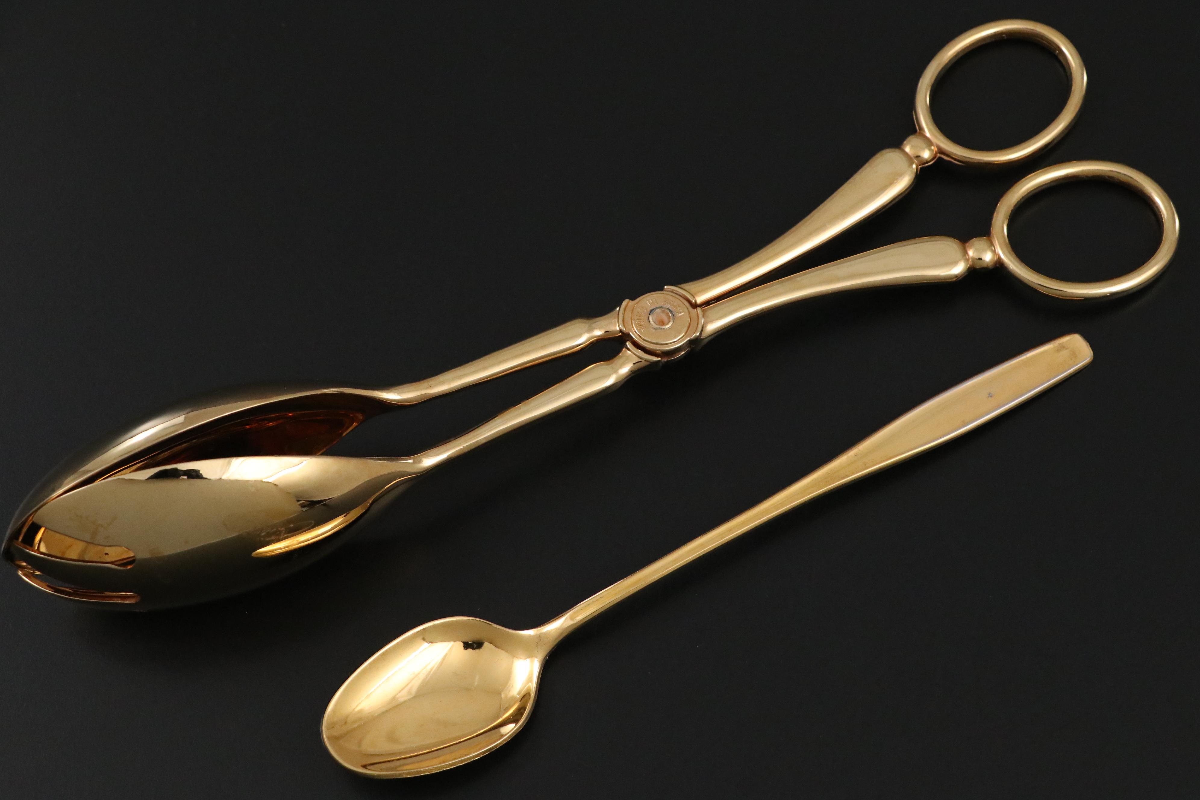 International Silver Co. "Golden Flair" and Other Gold Washed Plate Flatware
