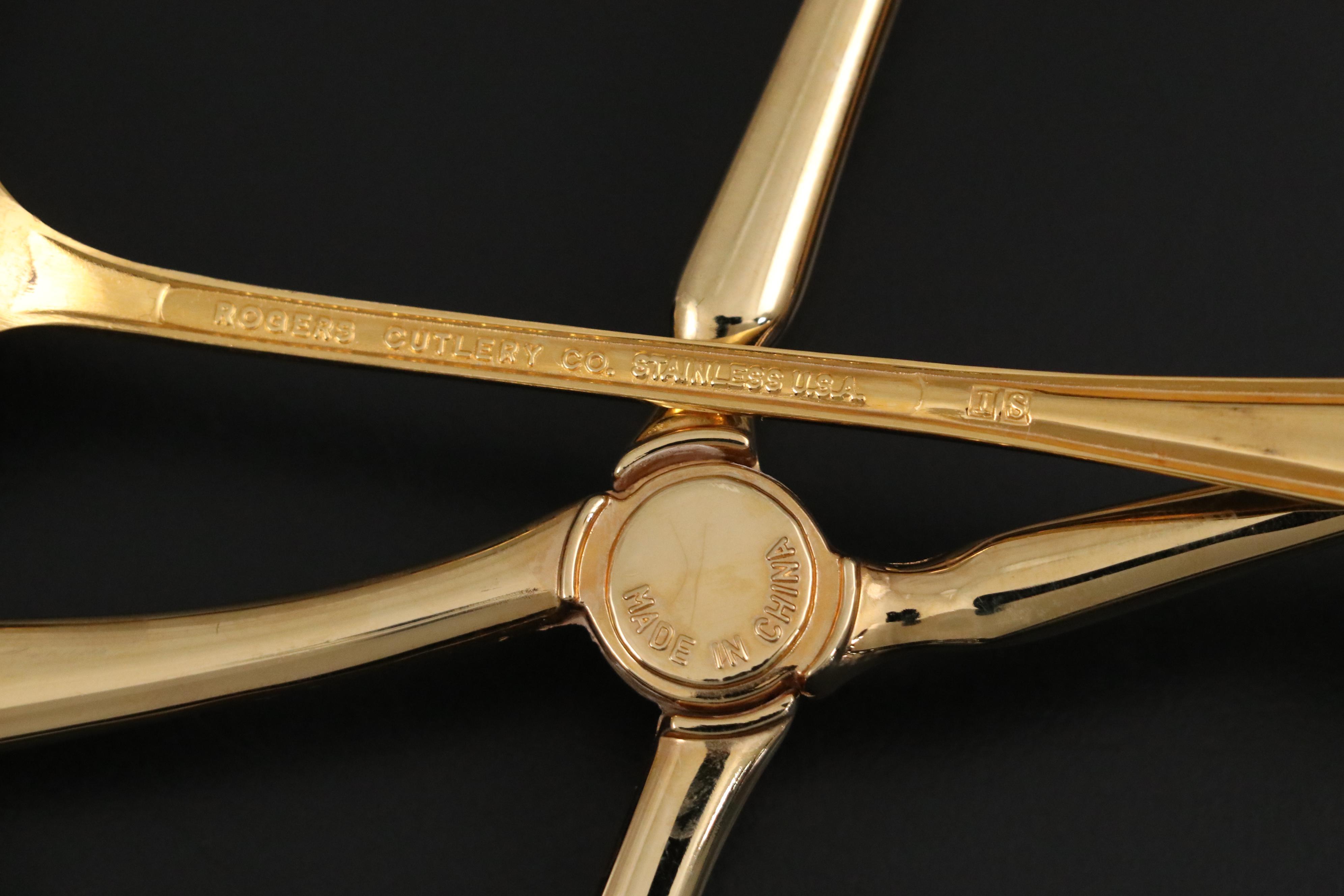 International Silver Co. "Golden Flair" and Other Gold Washed Plate Flatware