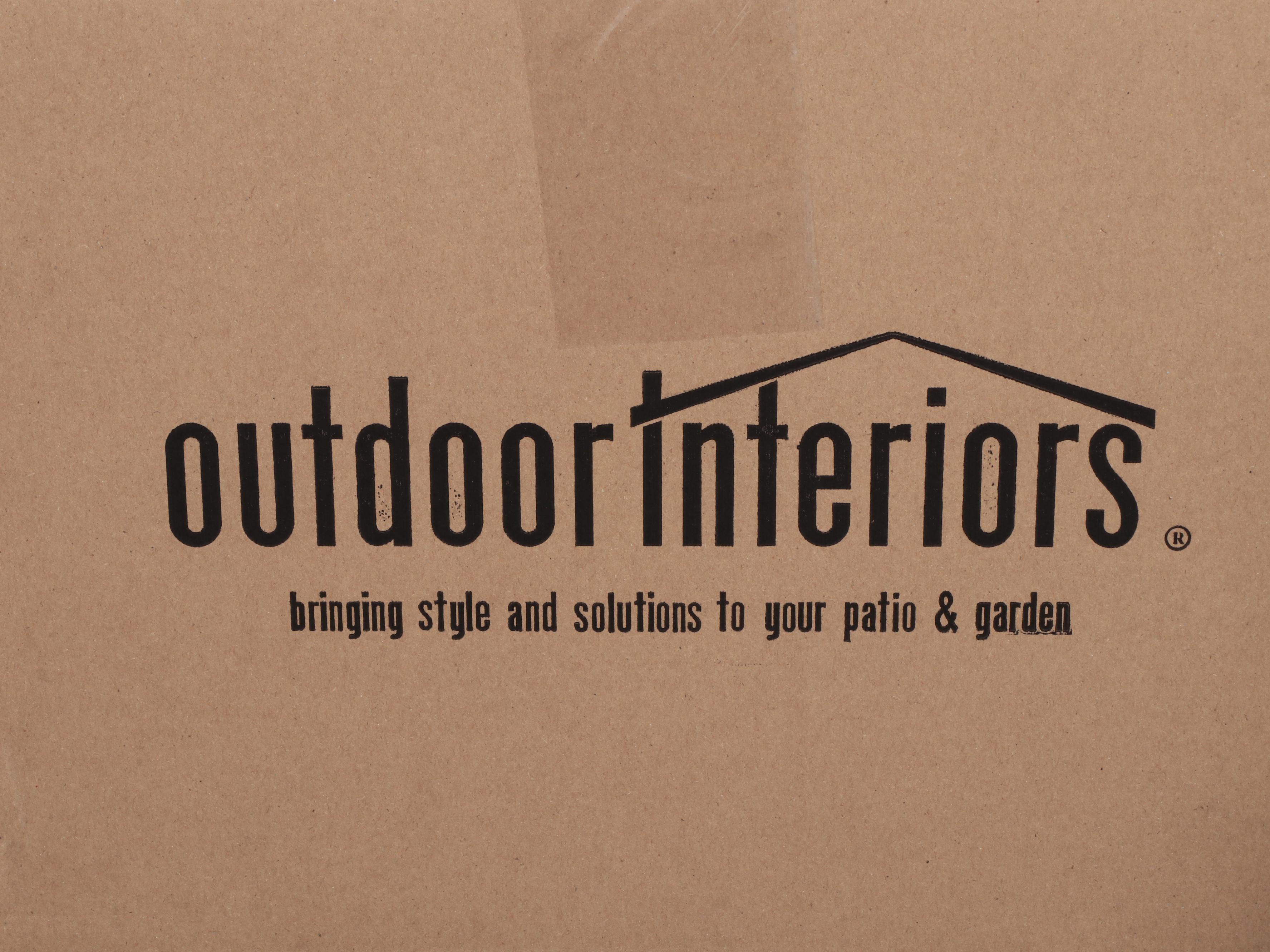 Set of Two Outdoor Interiors Danish Eucalyptus Stacking Chairs EBTH