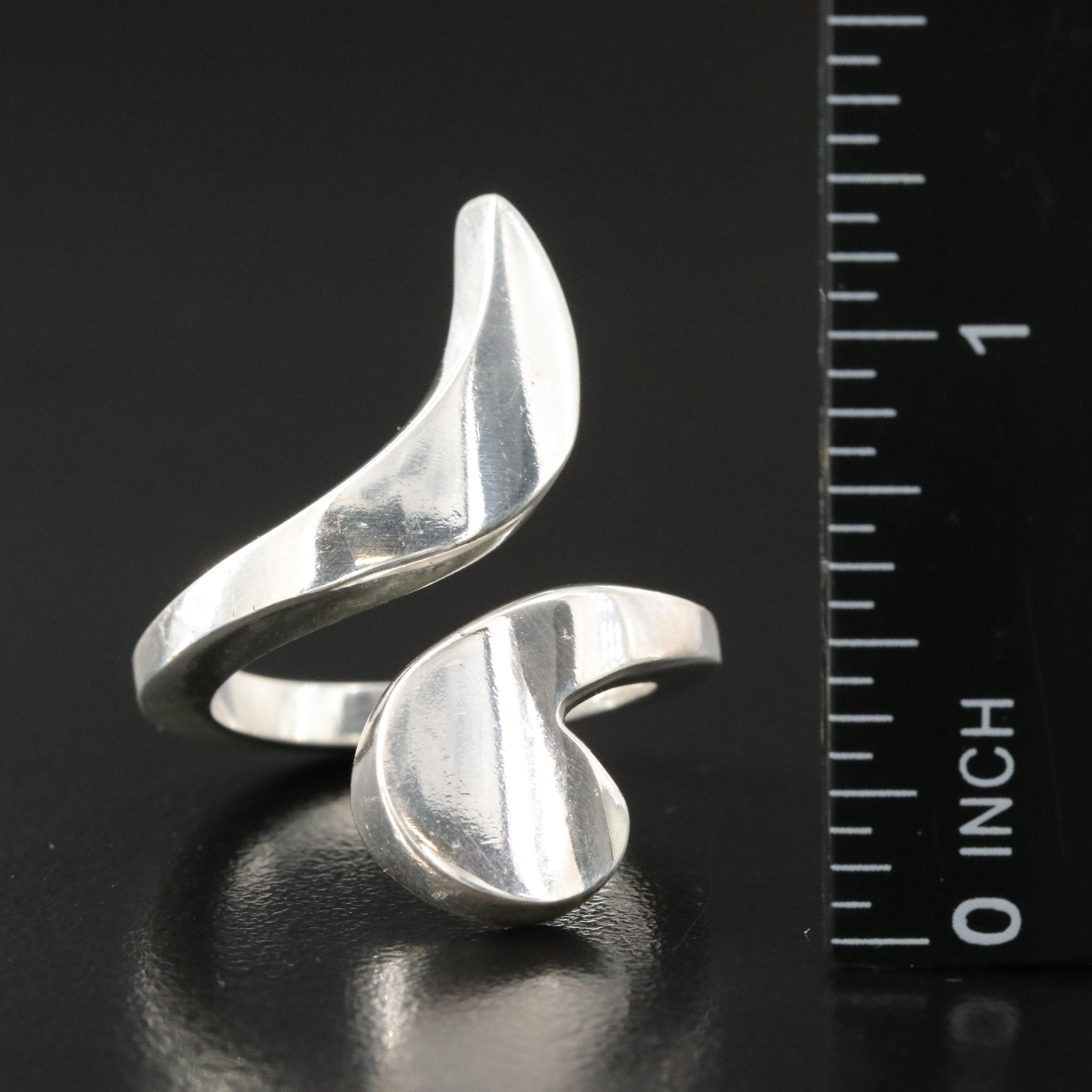 Mexican Modern Sterling Bypass Ring