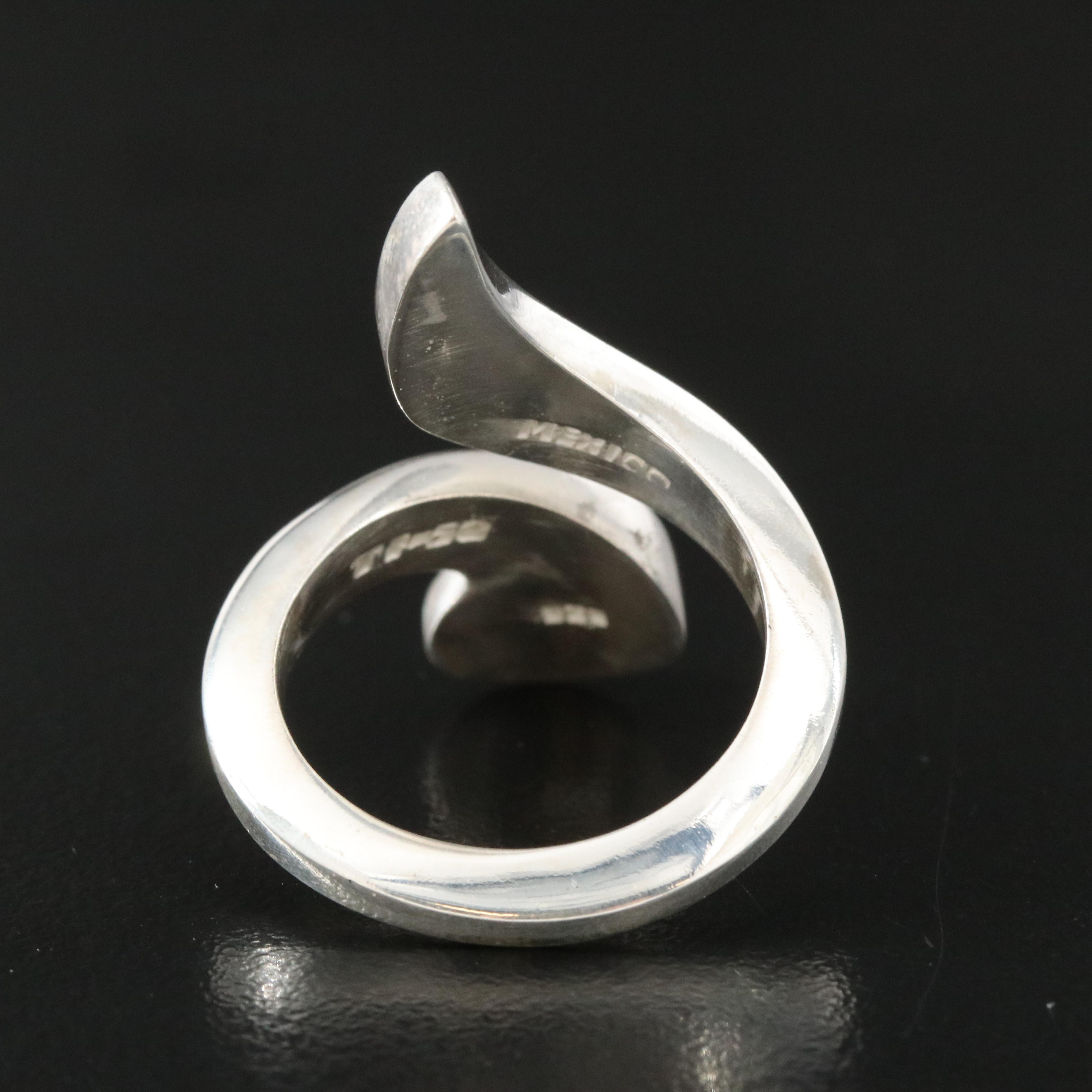 Mexican Modern Sterling Bypass Ring