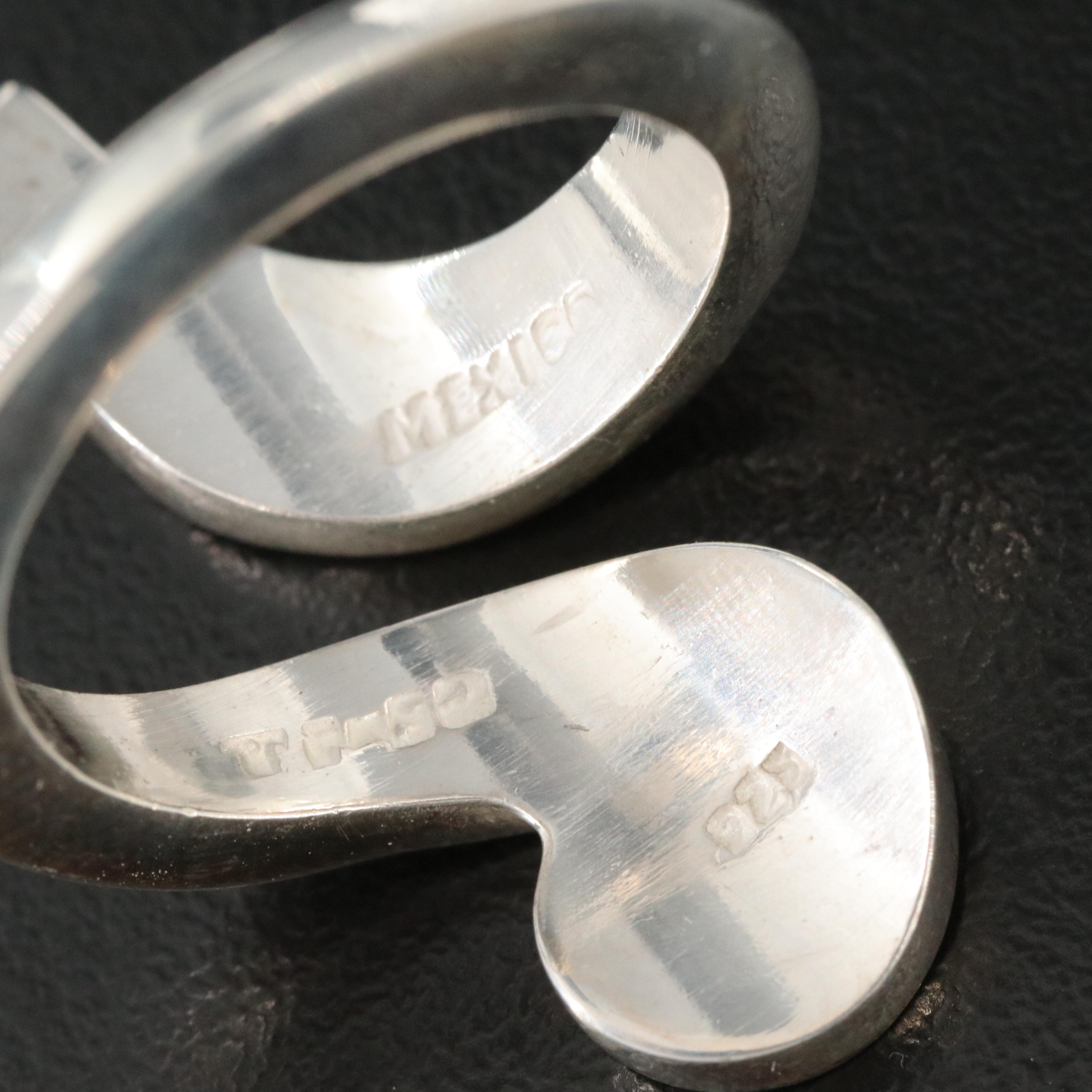 Mexican Modern Sterling Bypass Ring