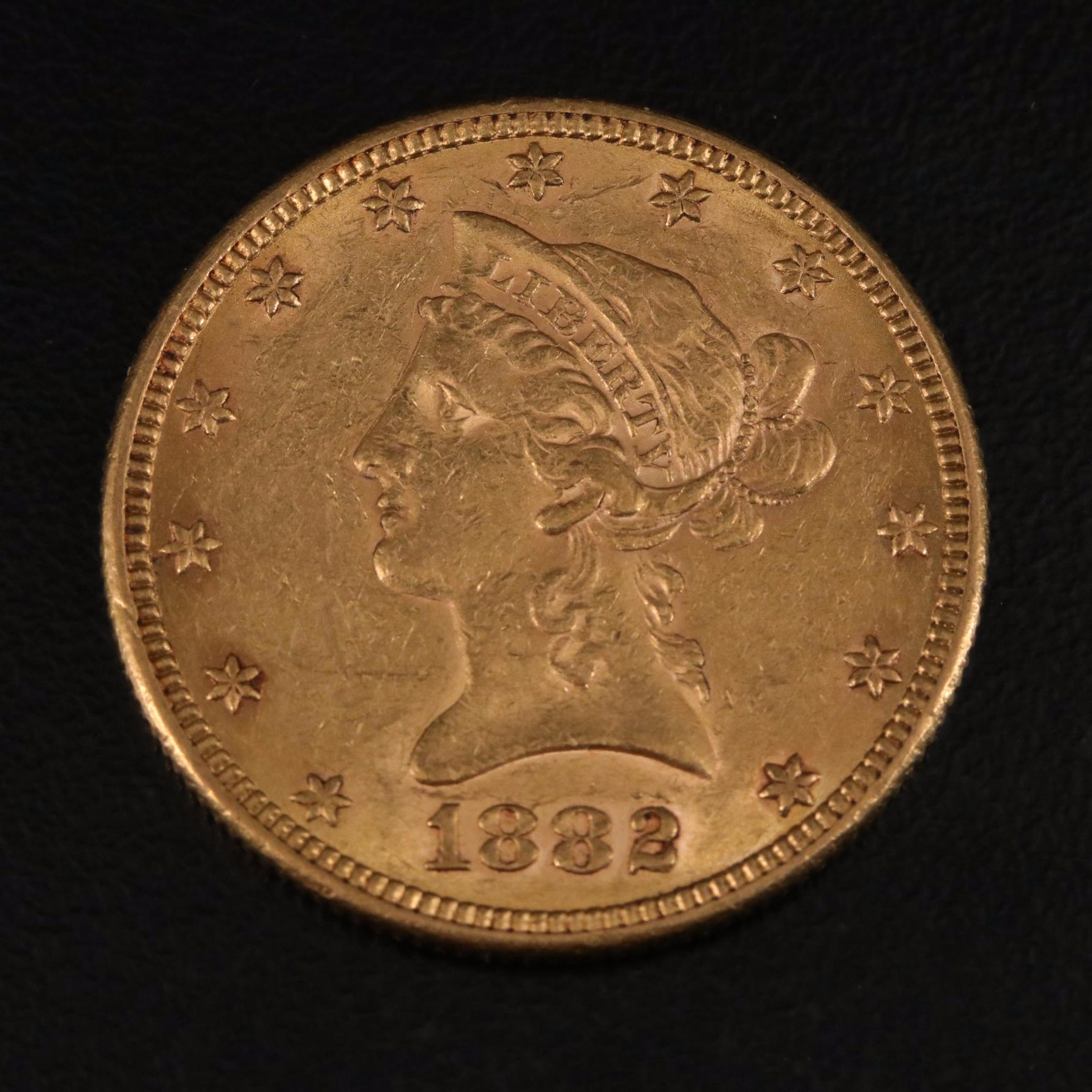 1882 Liberty Head $10 Gold Eagle