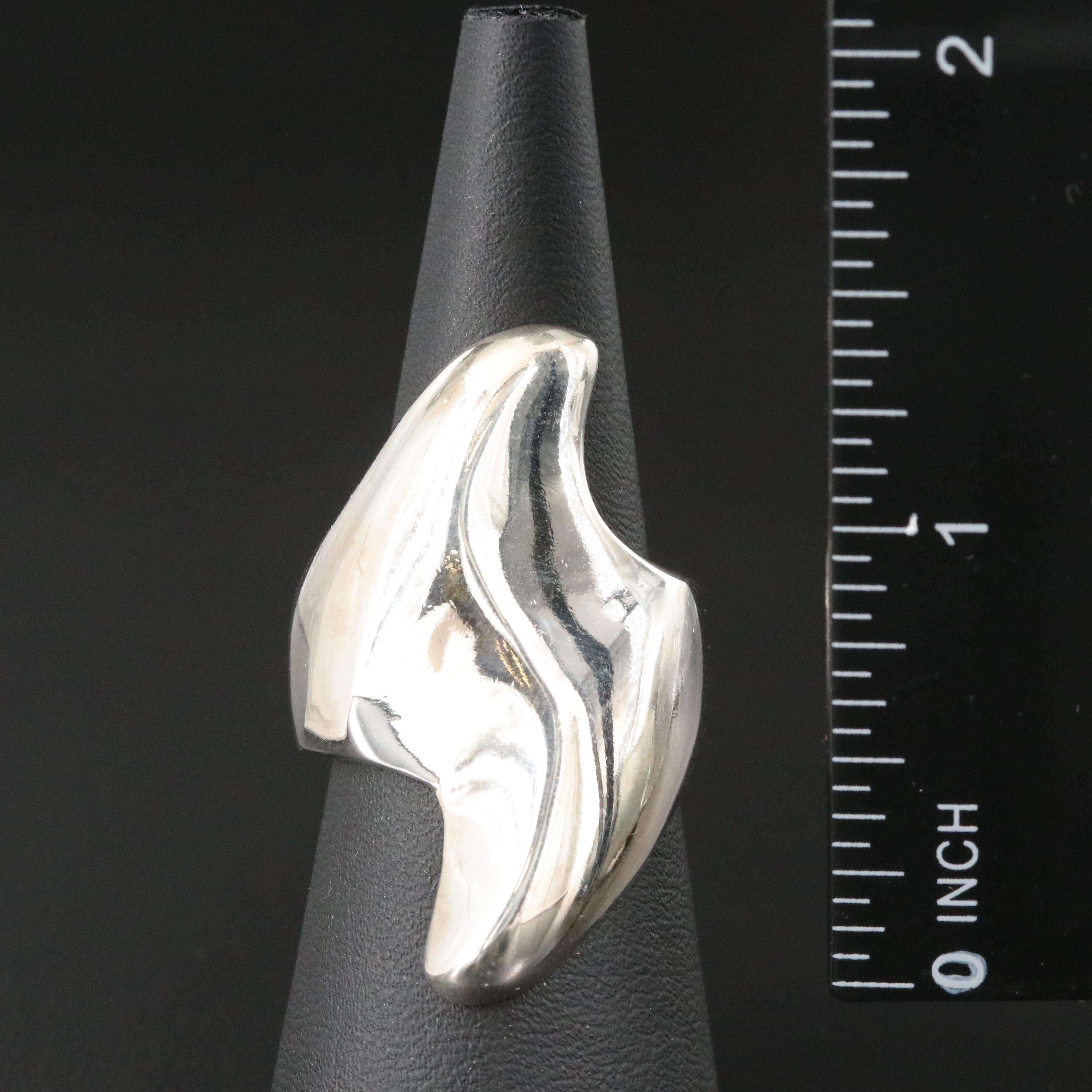 Mexico Sterling Modernist Ring