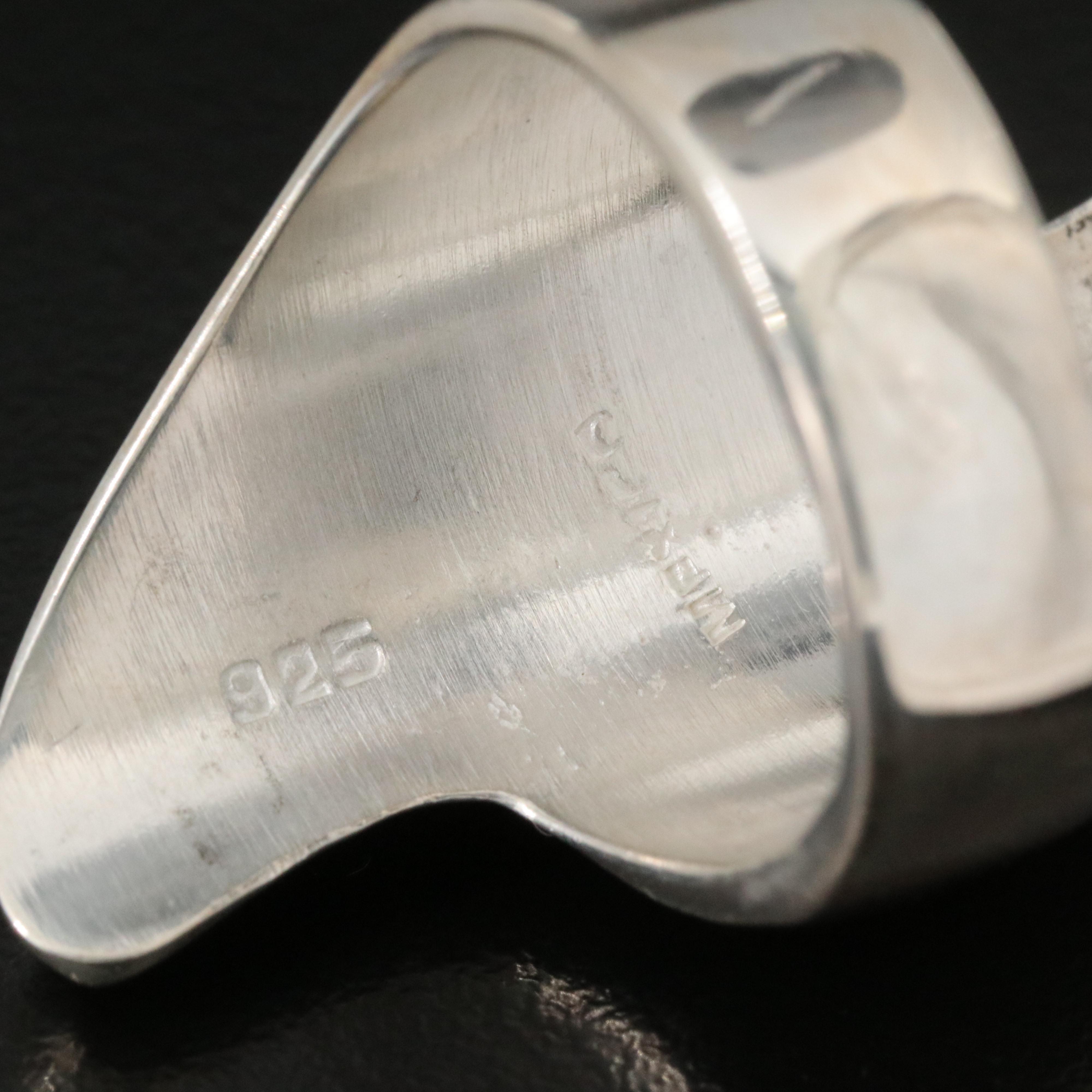 Mexico Sterling Modernist Ring