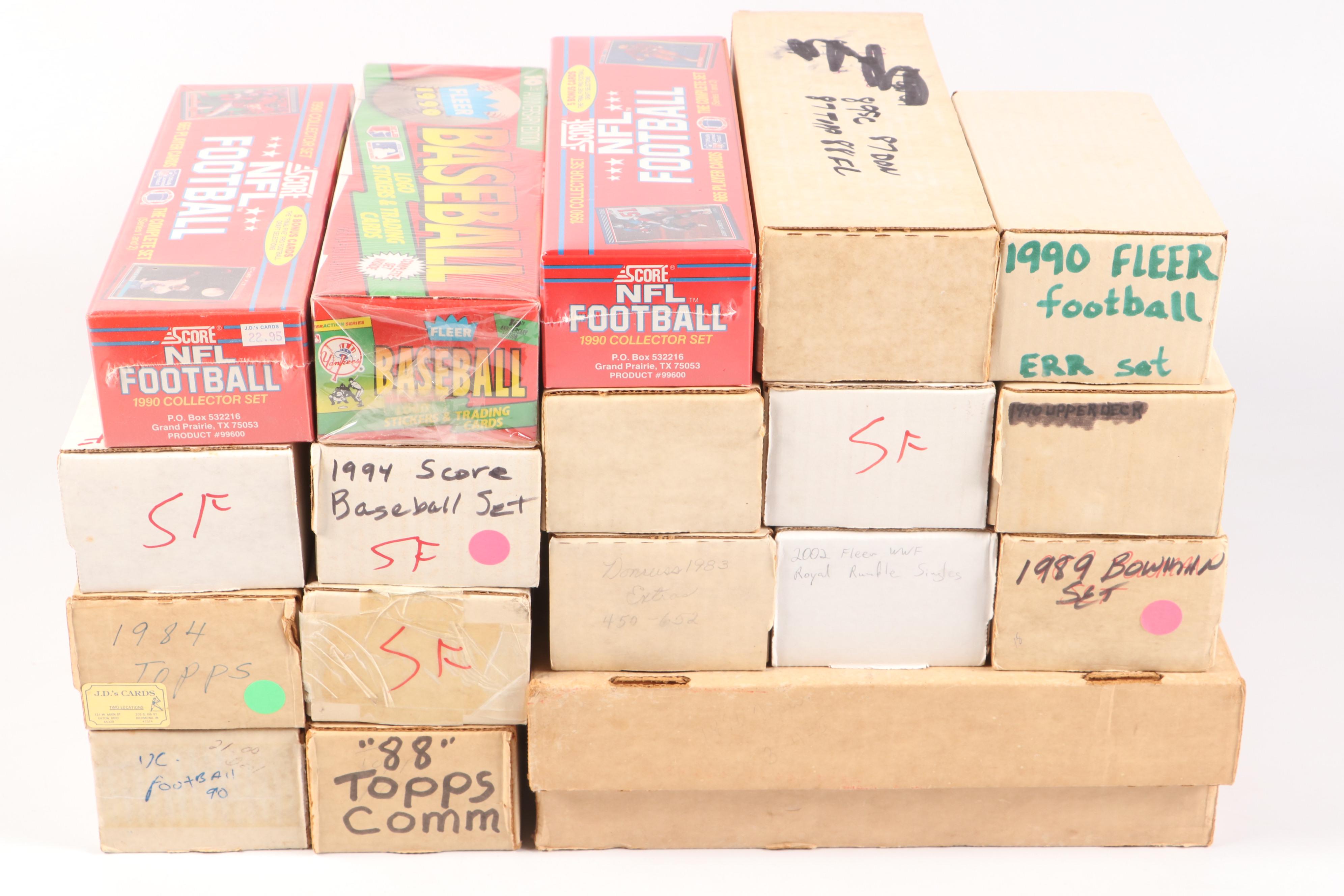 Donruss with Other Sports Cards Featuring Roger Clemens, Patrick Ewing, and More