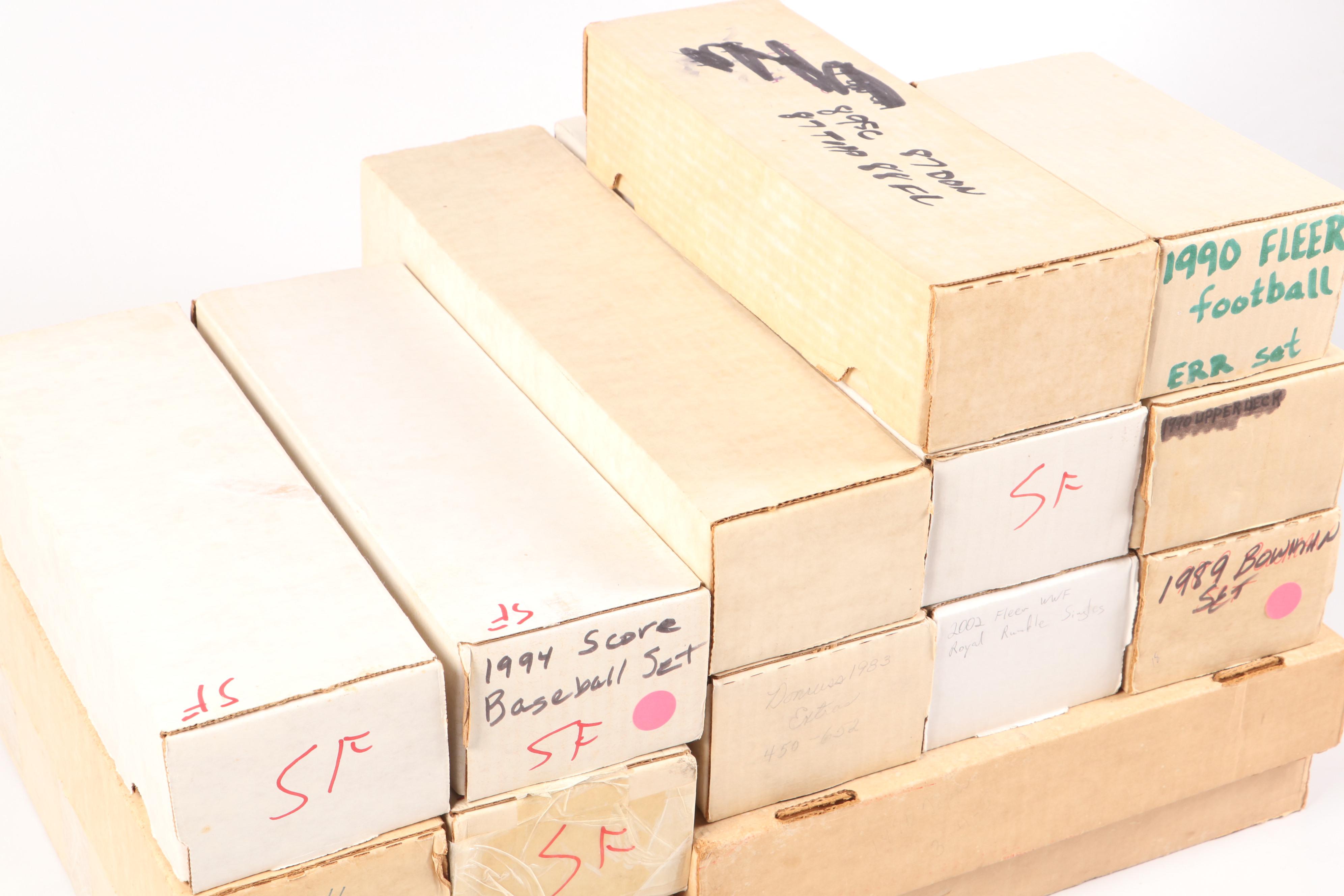 Donruss with Other Sports Cards Featuring Roger Clemens, Patrick Ewing, and More