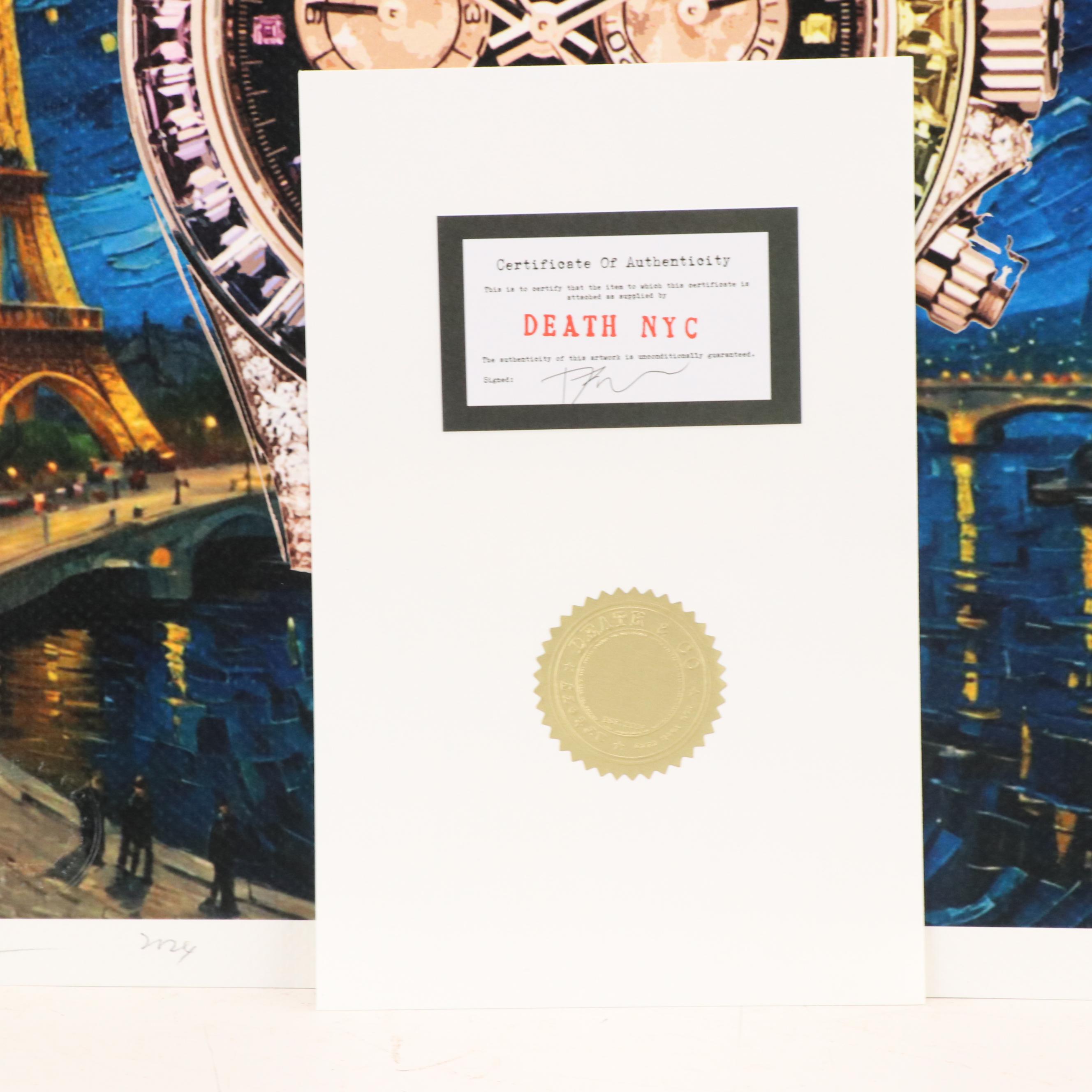 Death NYC Graphic Digital Print Featuring Rolex x Van Gogh, 2024