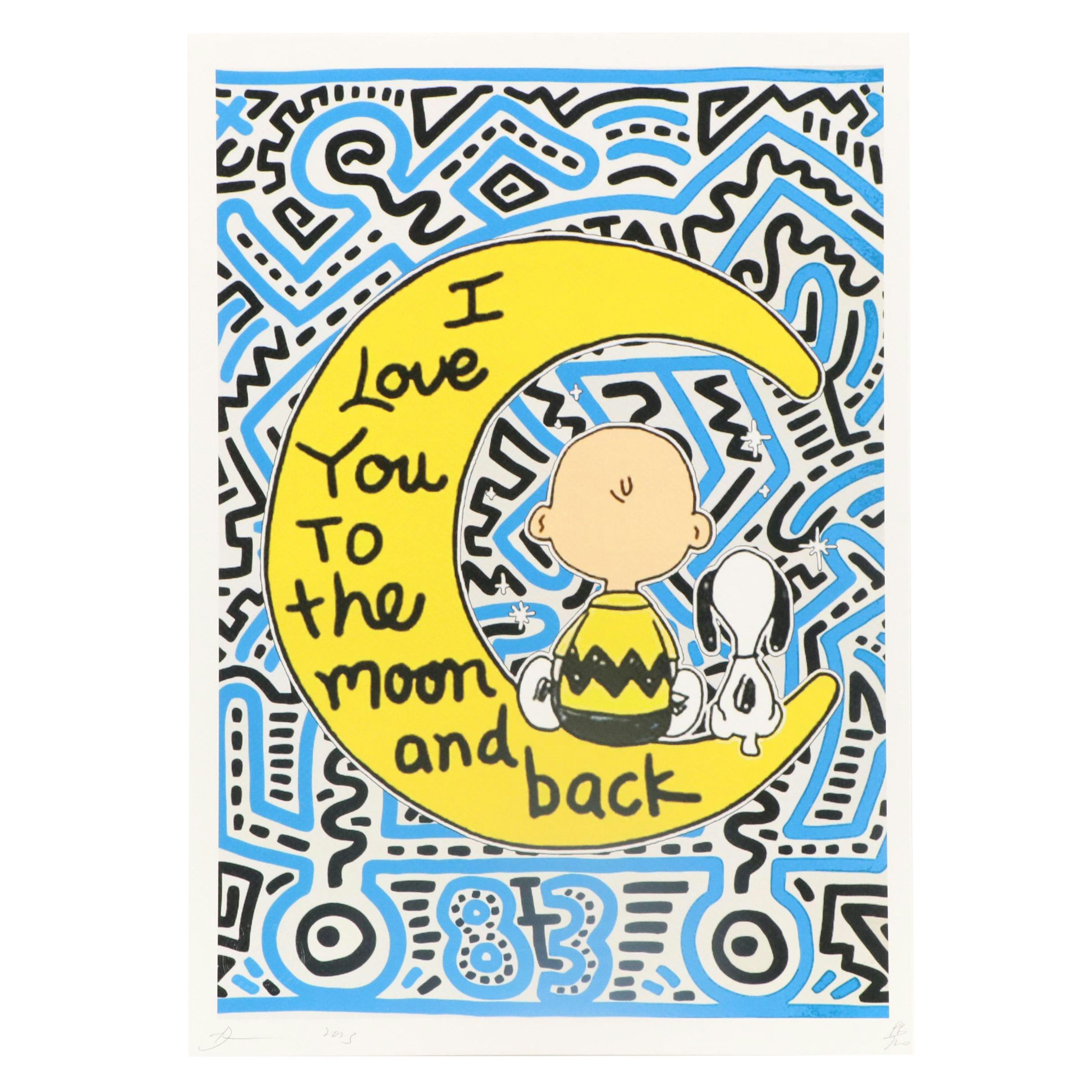 Death NYC Graphic Digital Print Featuring Peanuts x Keith Haring, 2023