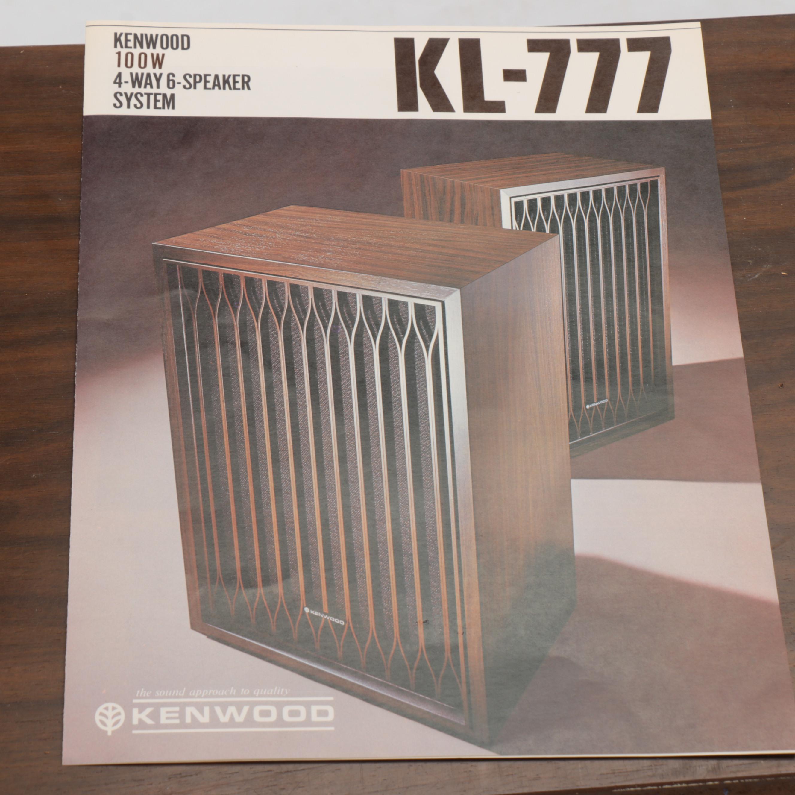 Kenwood KL-777 Four Way Speaker System