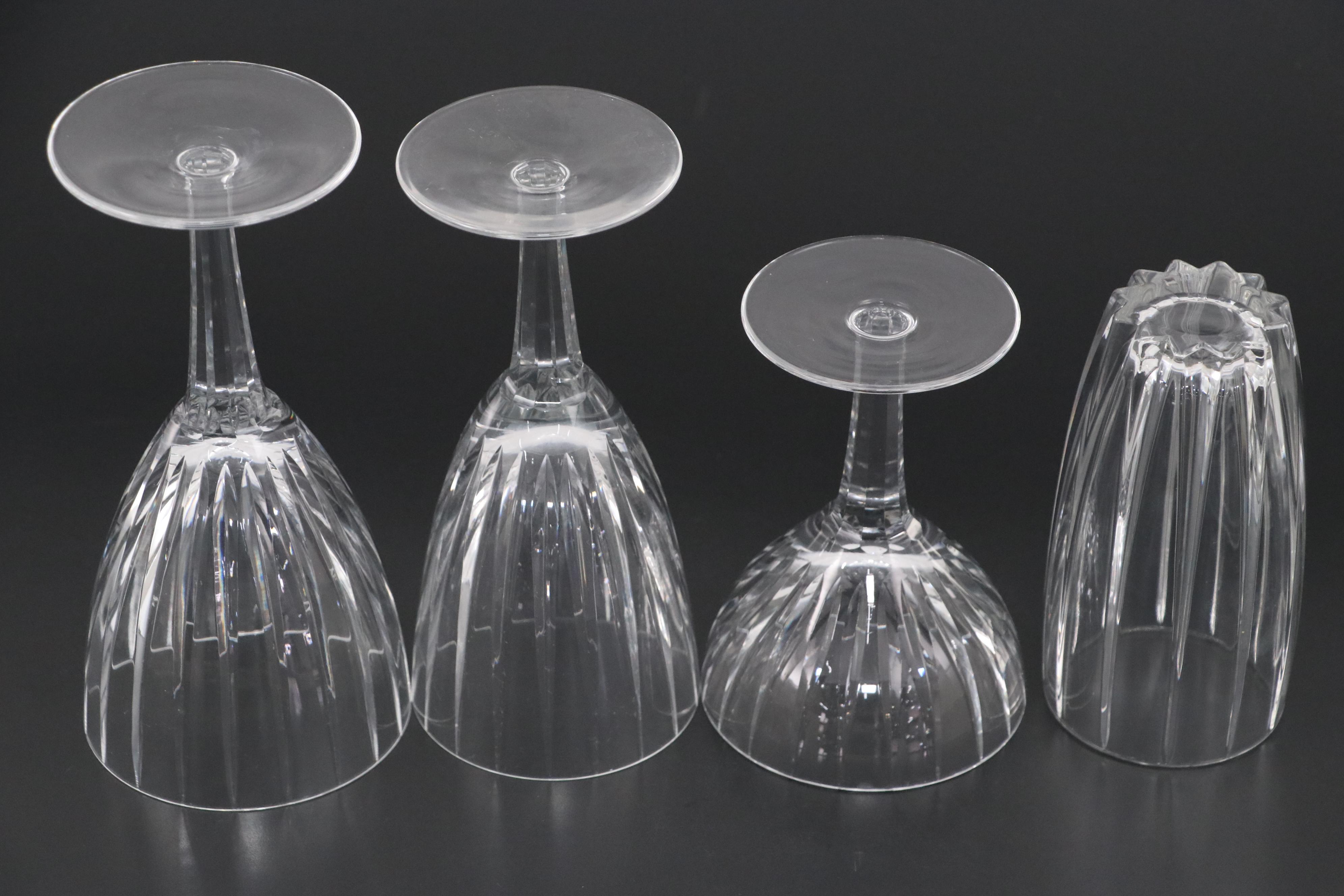 Waterford "Omega" Crystal Highball Glasses with Sasaki "Caren" Stemware