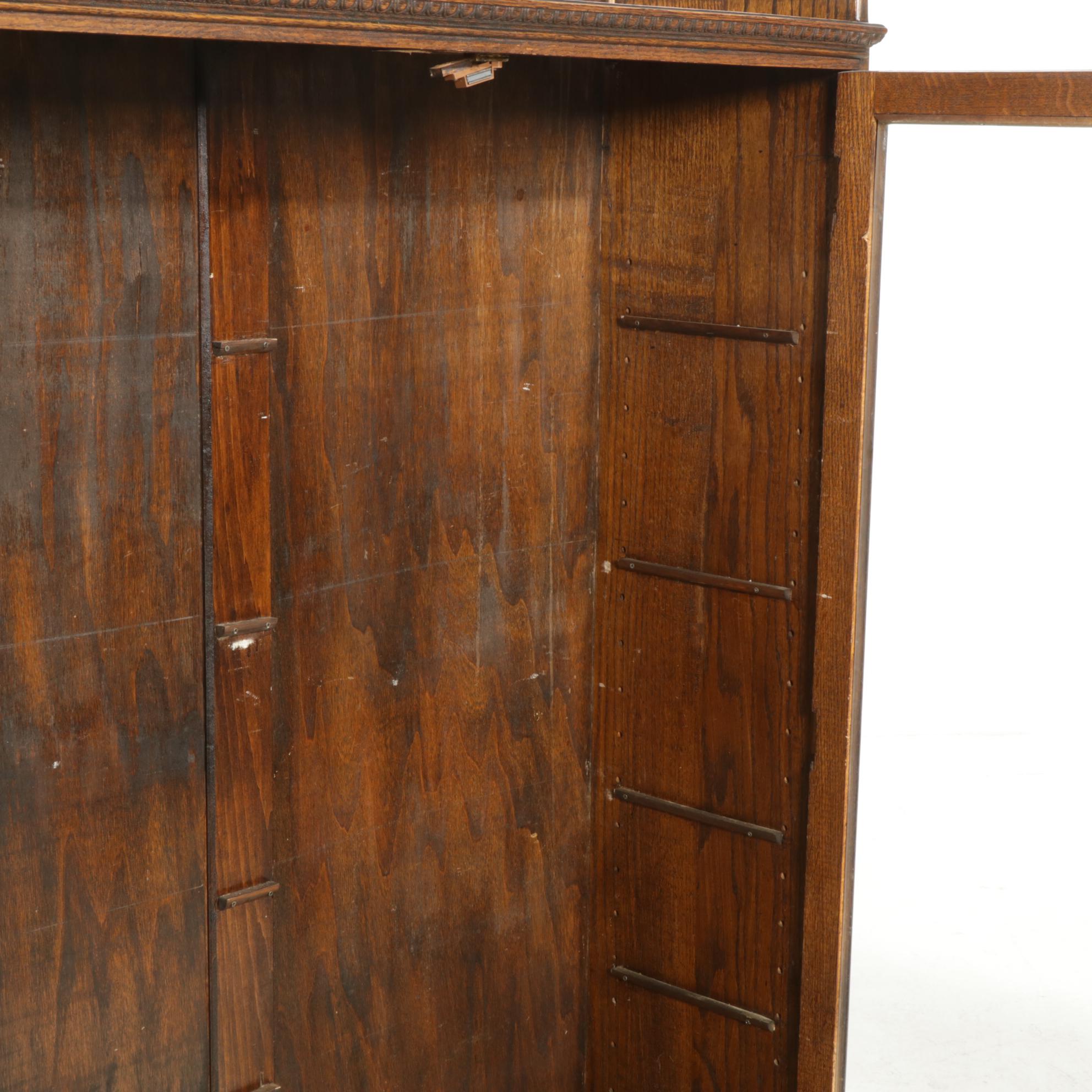 Oak Display Cabinet, Early 20th Century