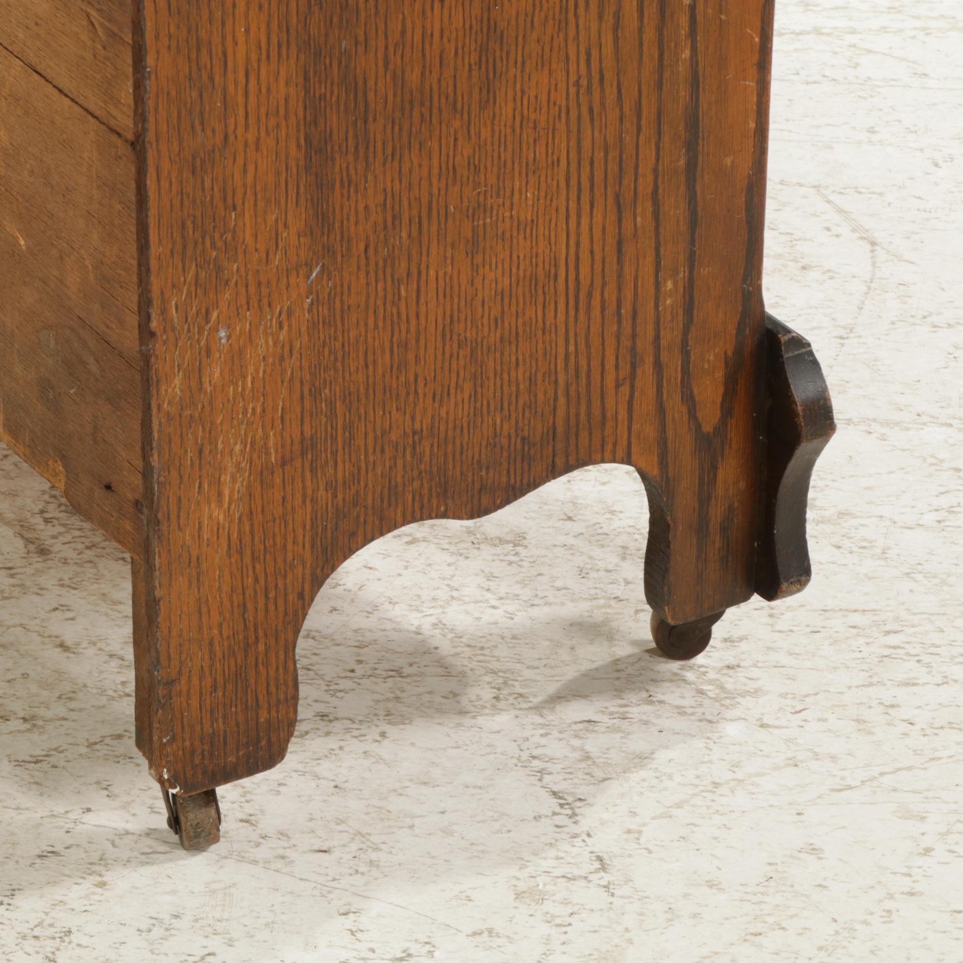 Oak Display Cabinet, Early 20th Century