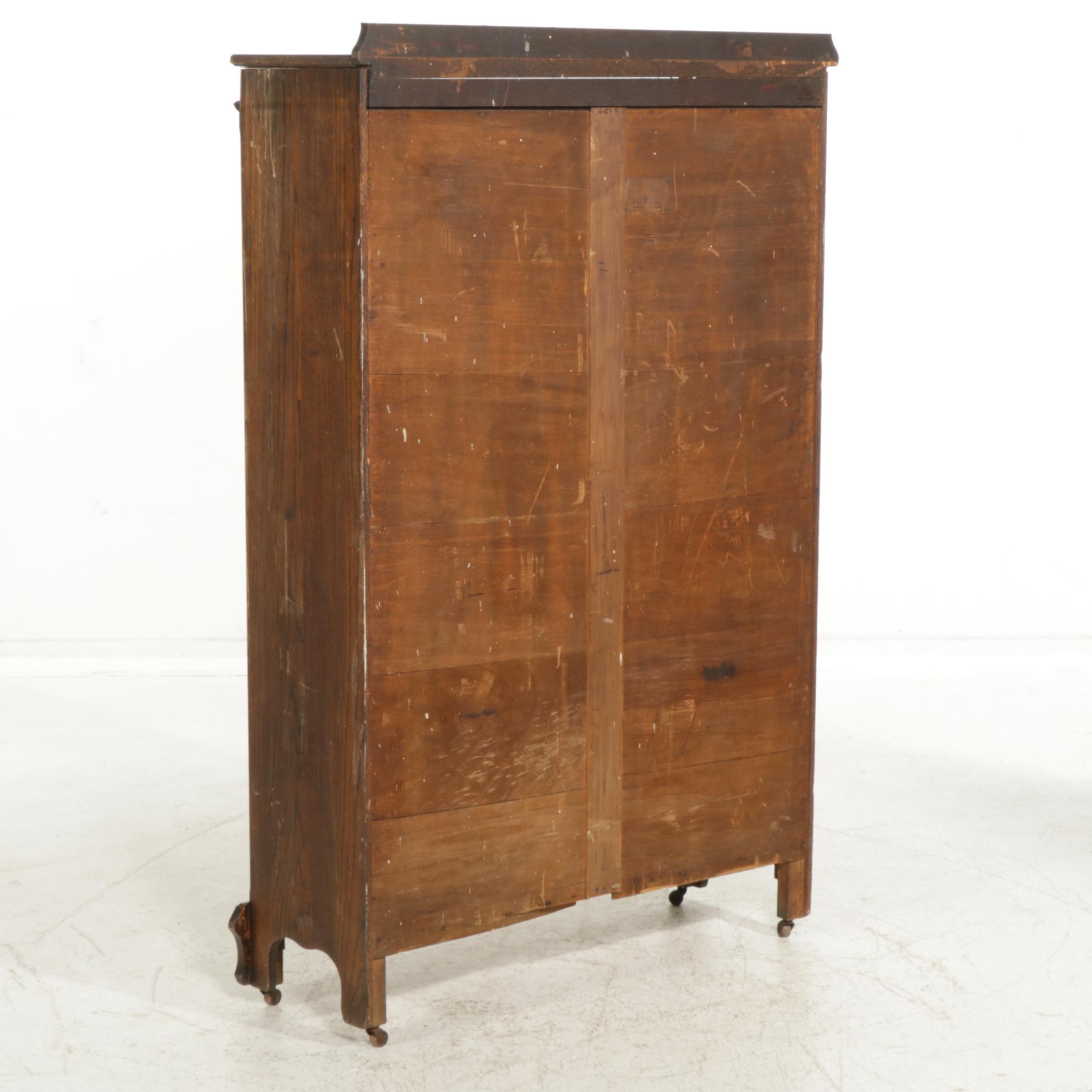 Oak Display Cabinet, Early 20th Century