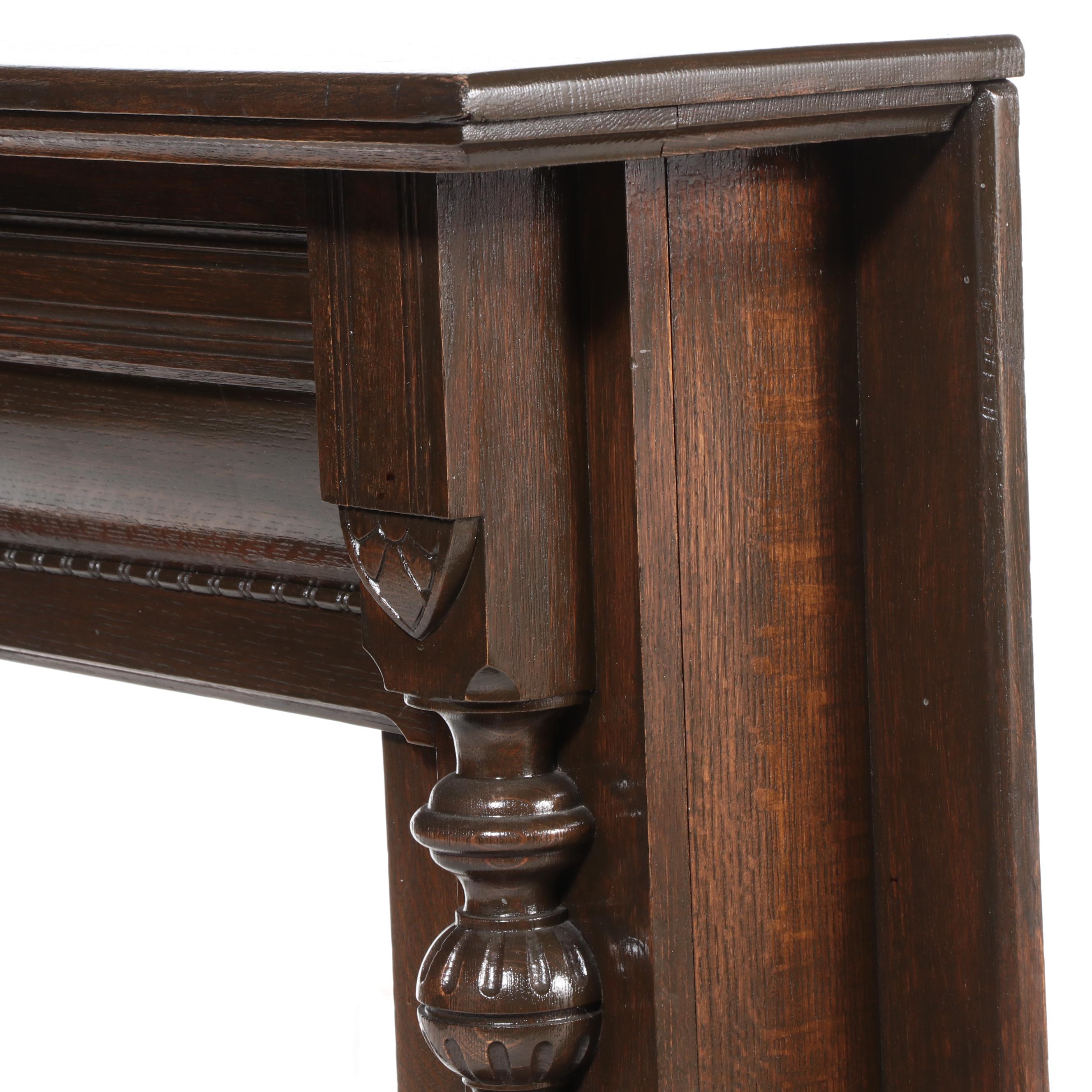 Federal Style Oak Reclaimed Fireplace Mantel