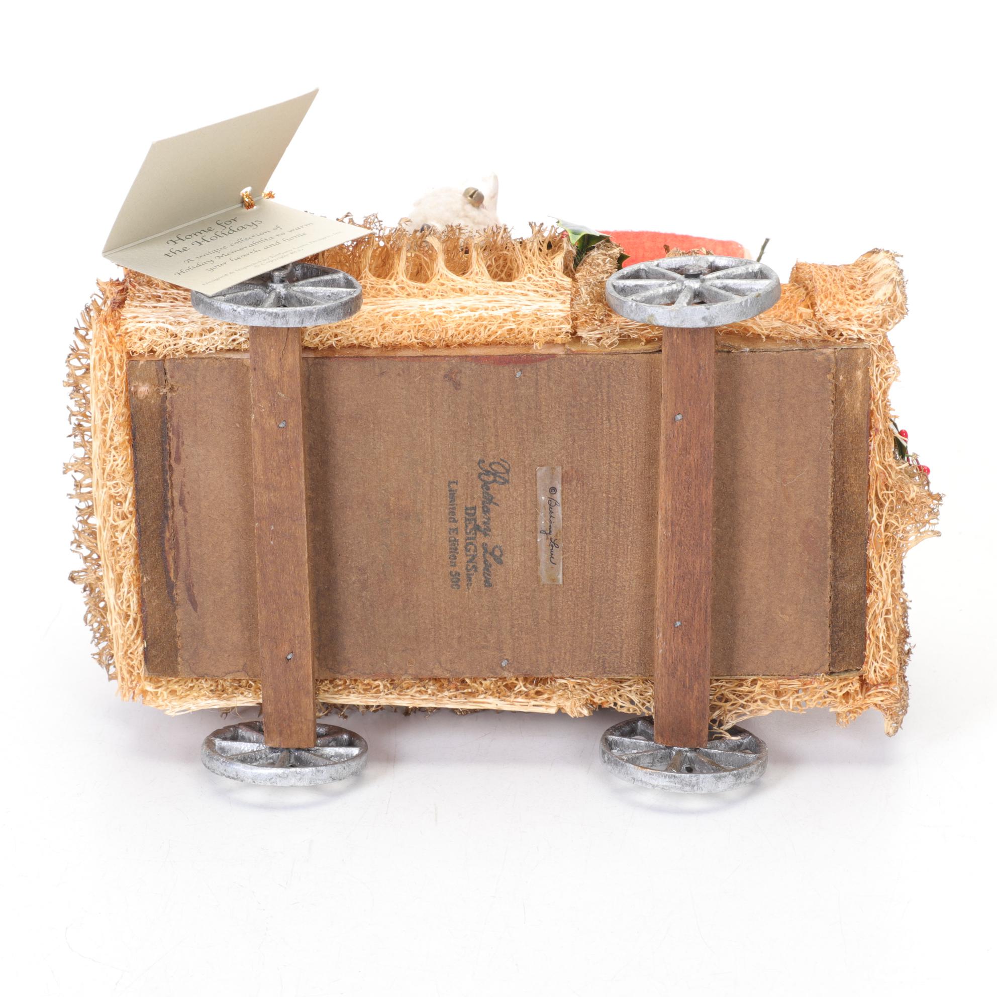 Bethany Lowe Santa in Car with German Santa Candy Box