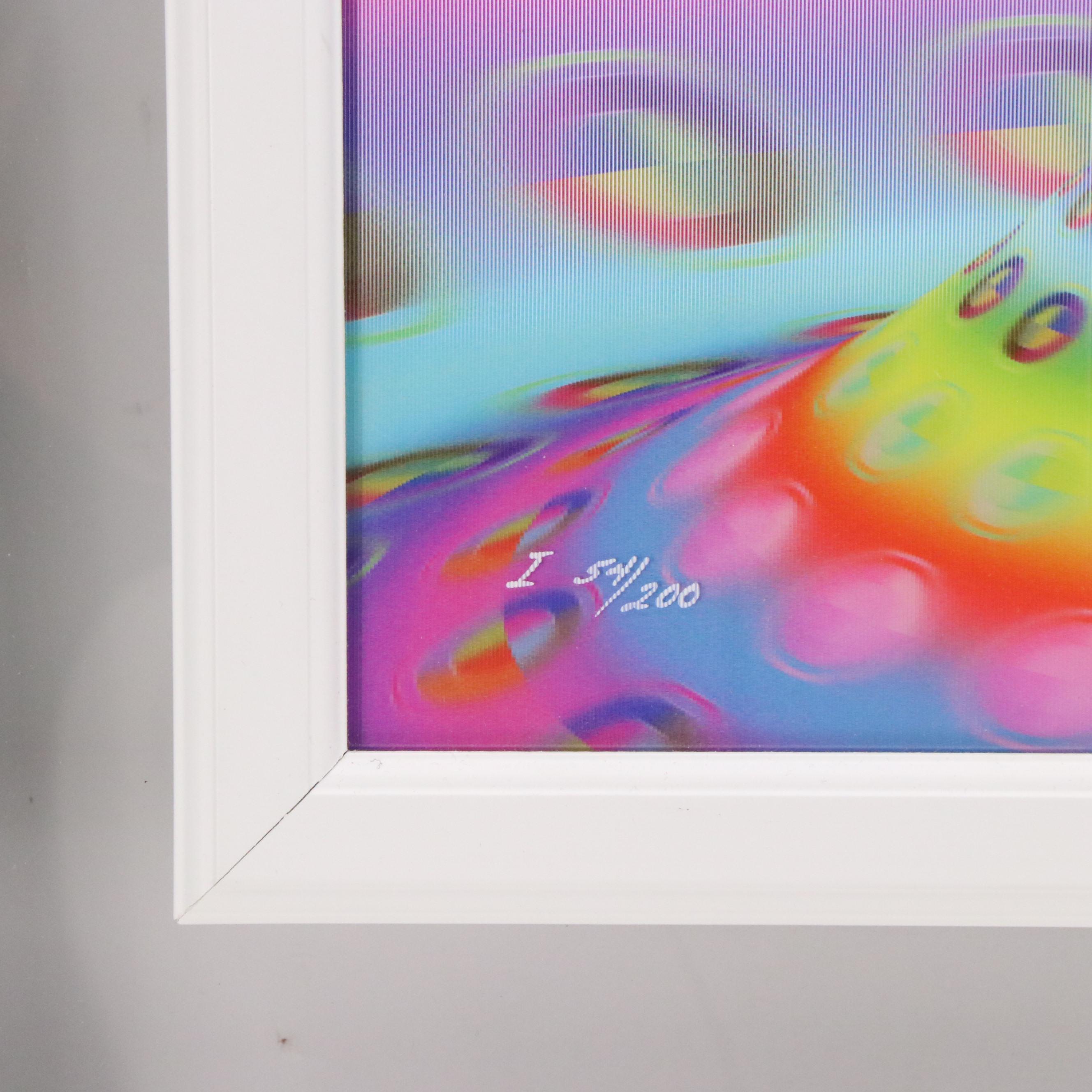 Ron Agam Abstract Lenticular Print "Aquatic Dream," 2018