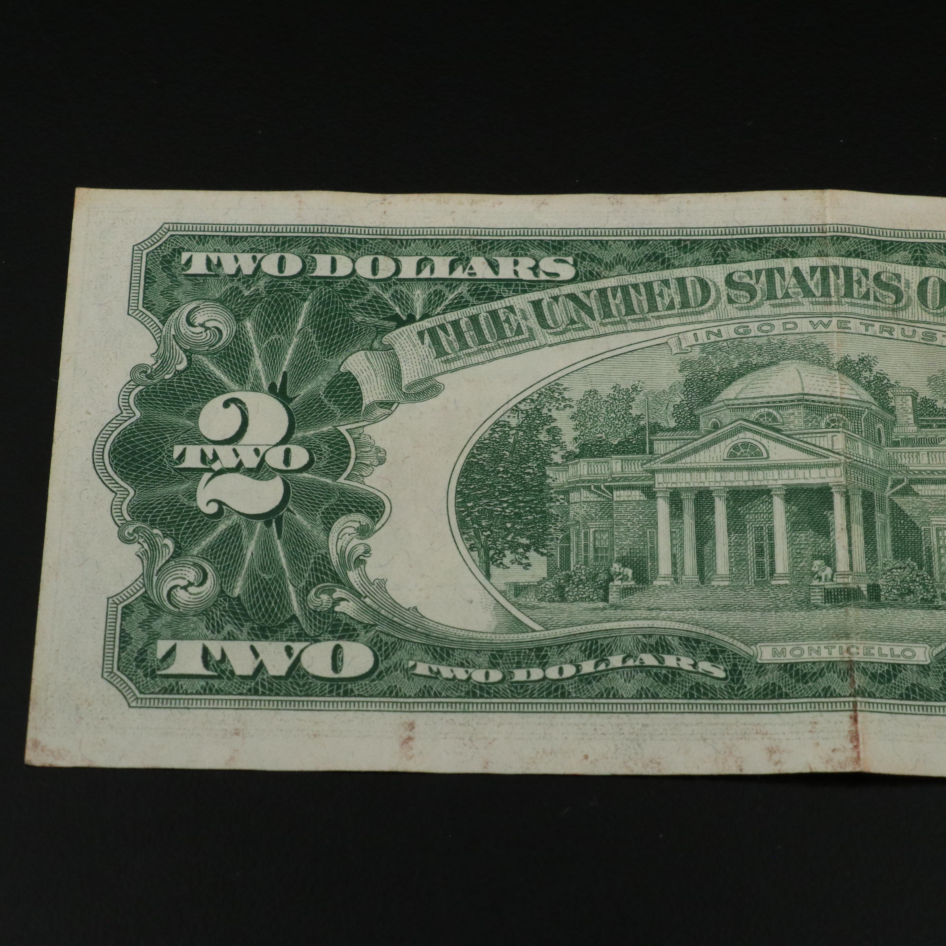 Group of Thirty-One Red Seal United States Legal Tender Two Dollar Notes