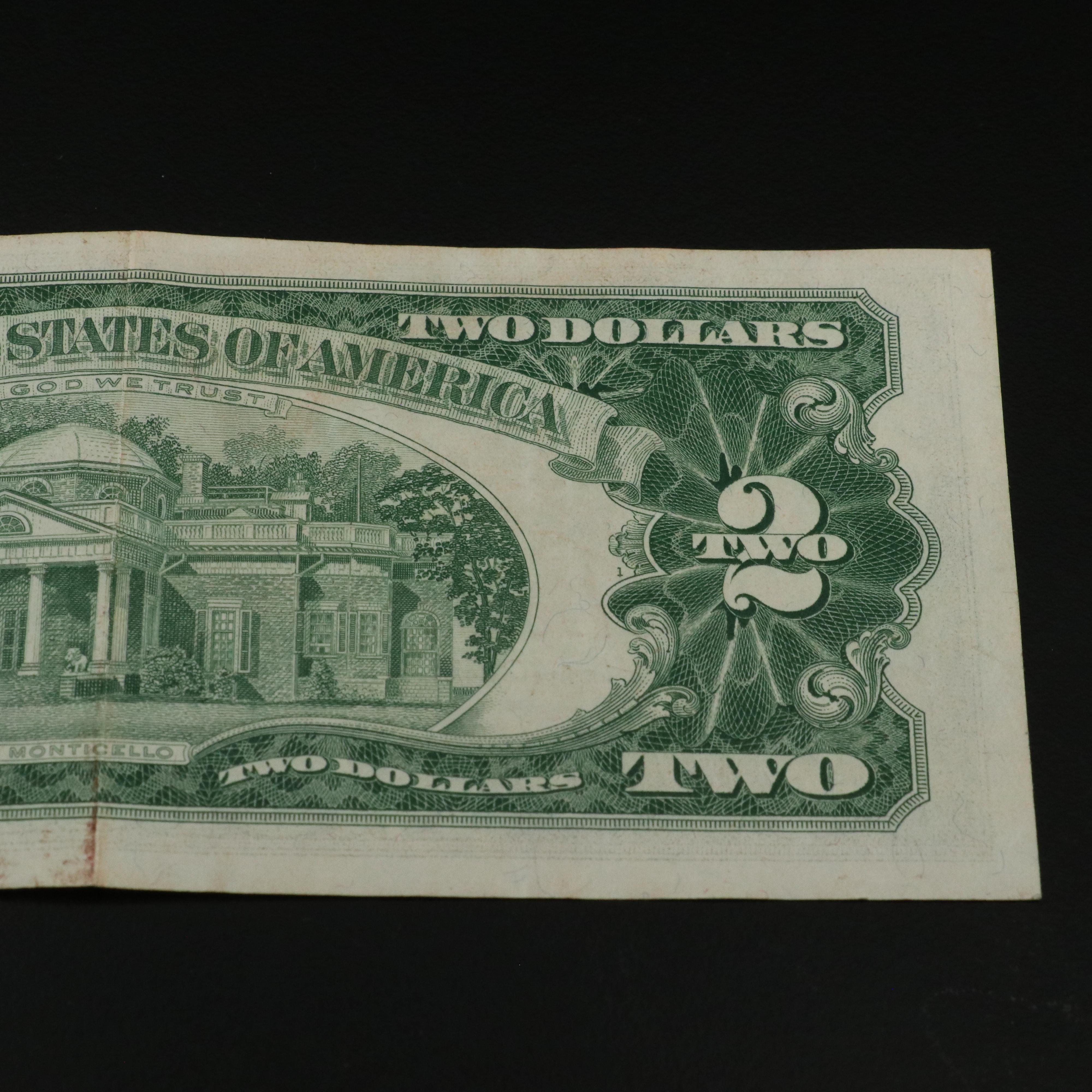 Group of Thirty-One Red Seal United States Legal Tender Two Dollar Notes