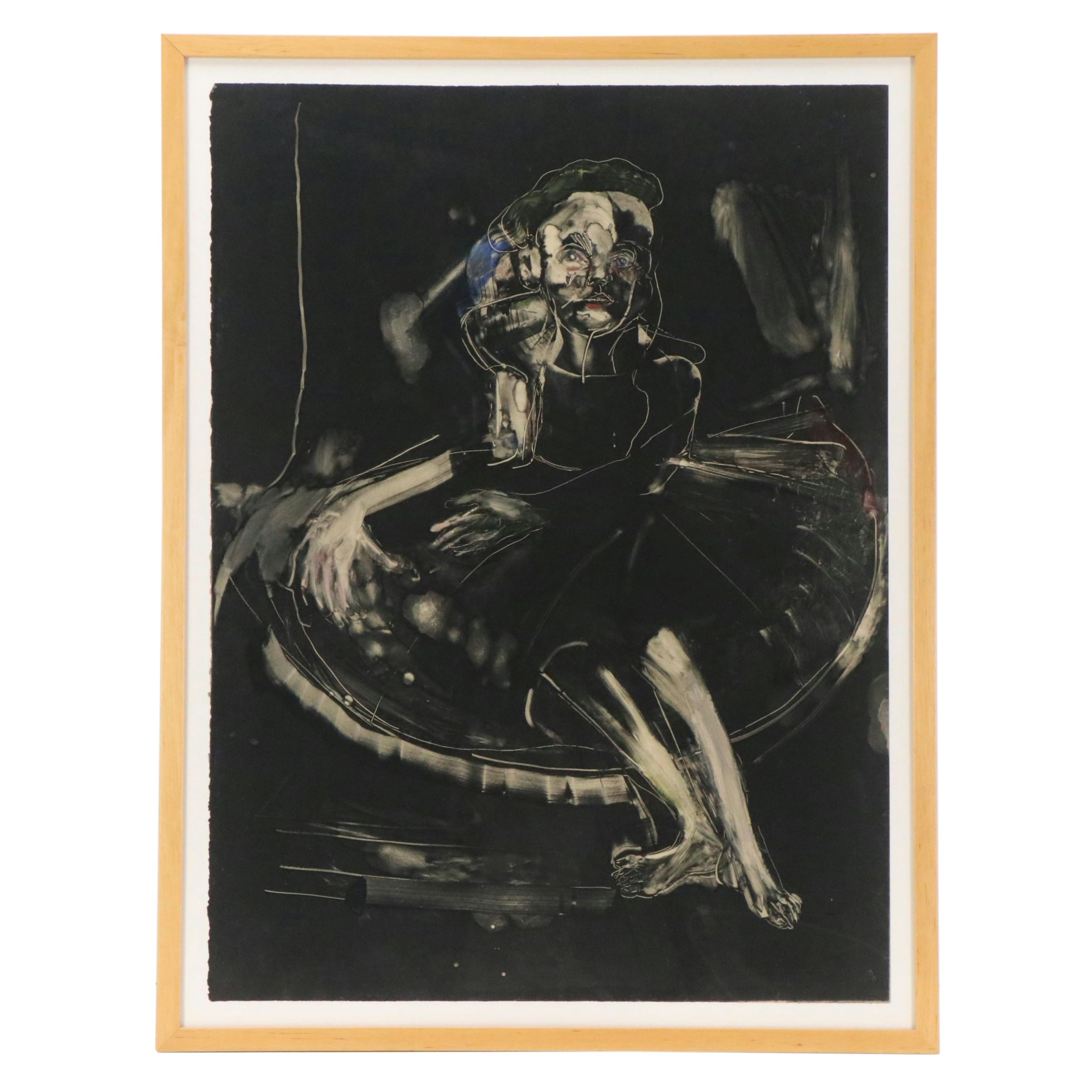 Judy Glantzman Monotype of Ballerina