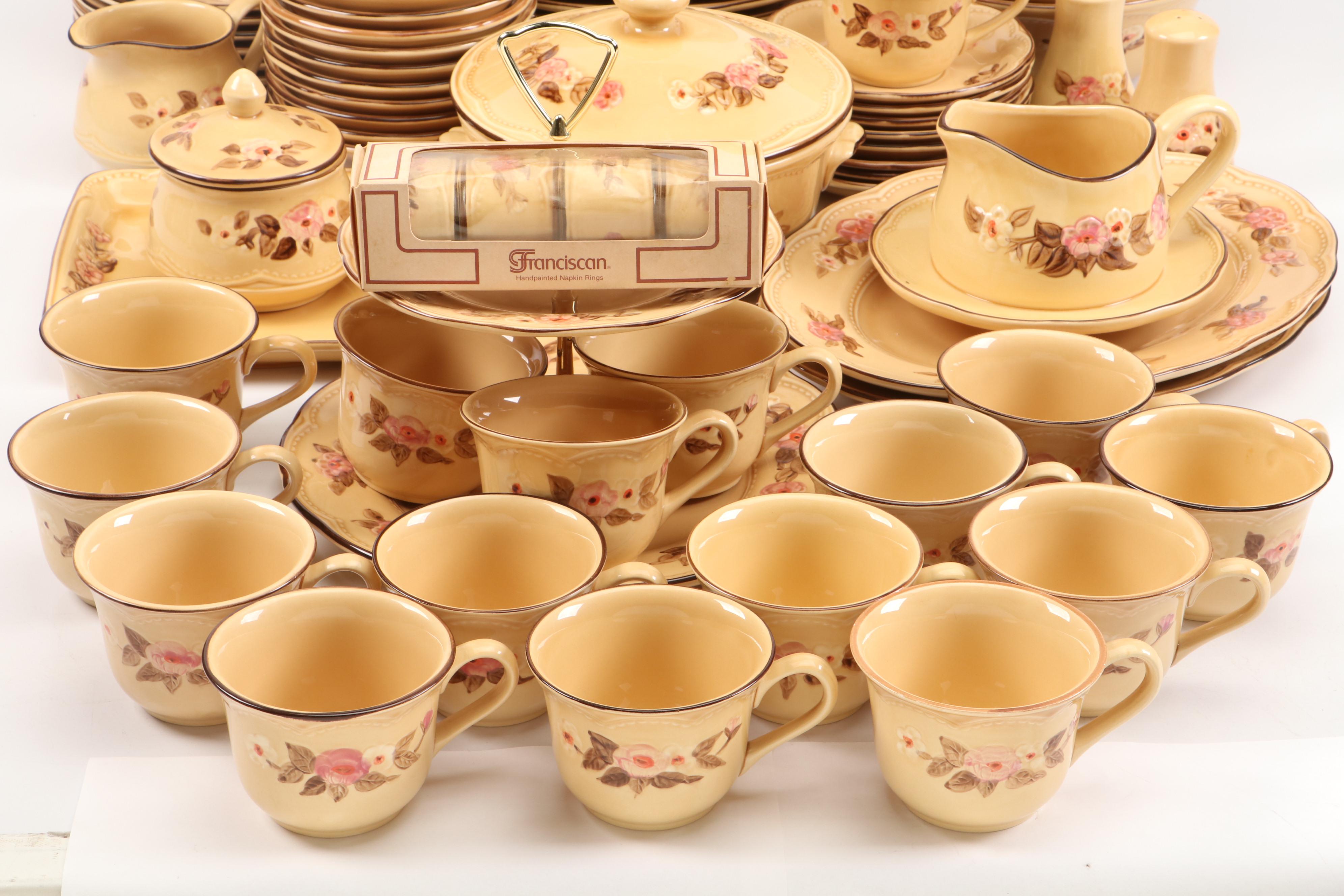 Franciscan "Rosette" Ceramic Dinnerware, Serveware and More