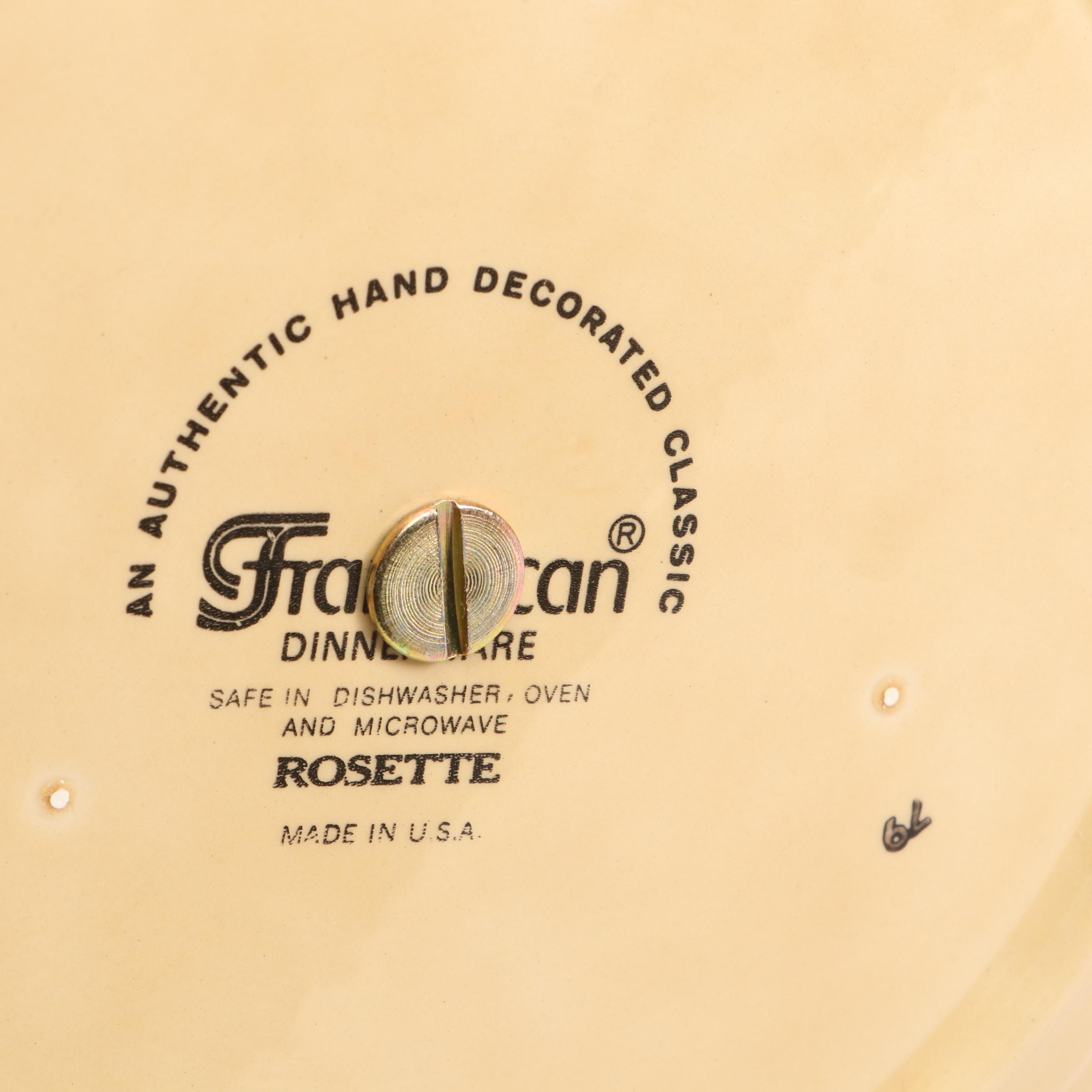 Franciscan "Rosette" Ceramic Dinnerware, Serveware and More