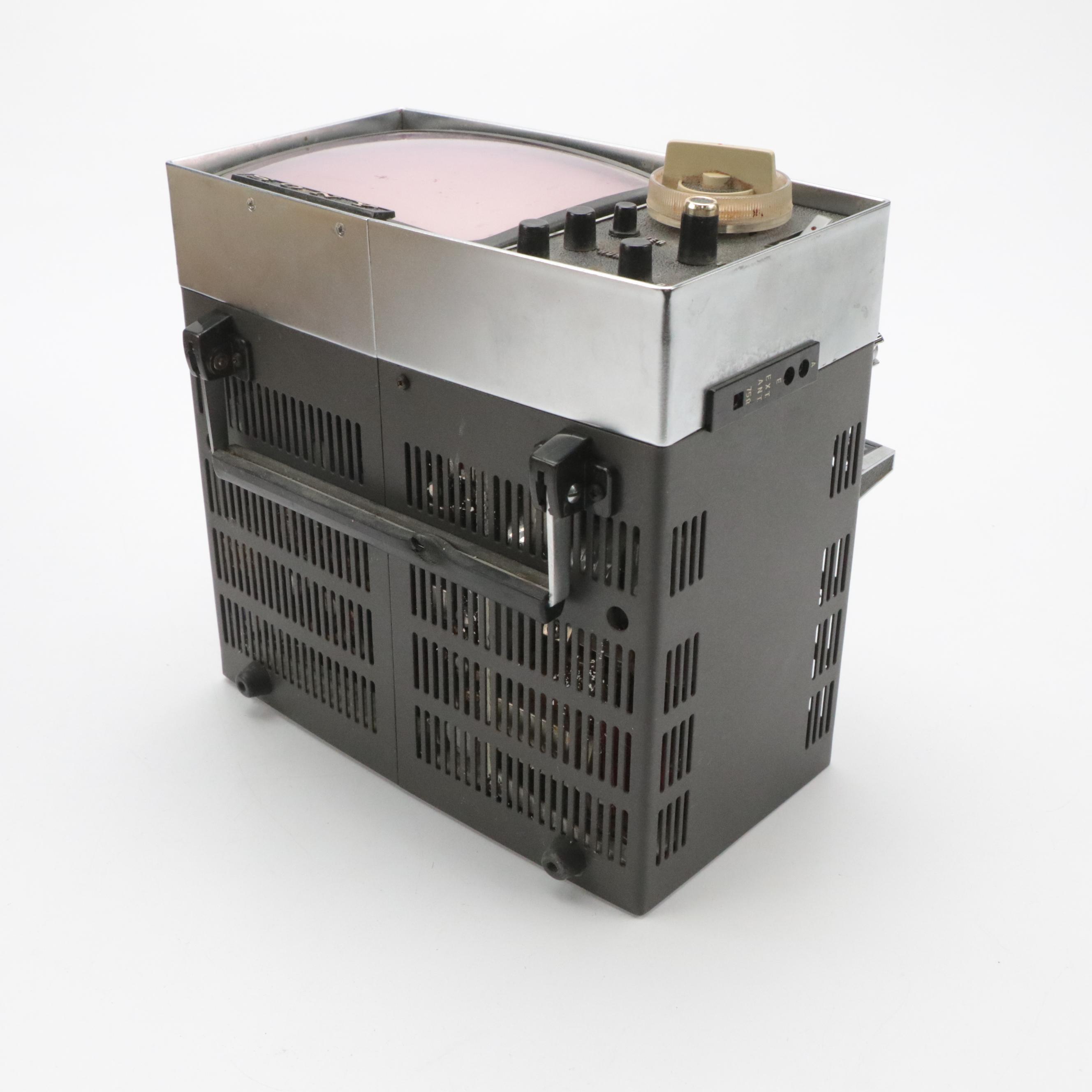 EICO HF-85 Stereo Preamp, Sony Television with Simpson Amp Meter, Headphones