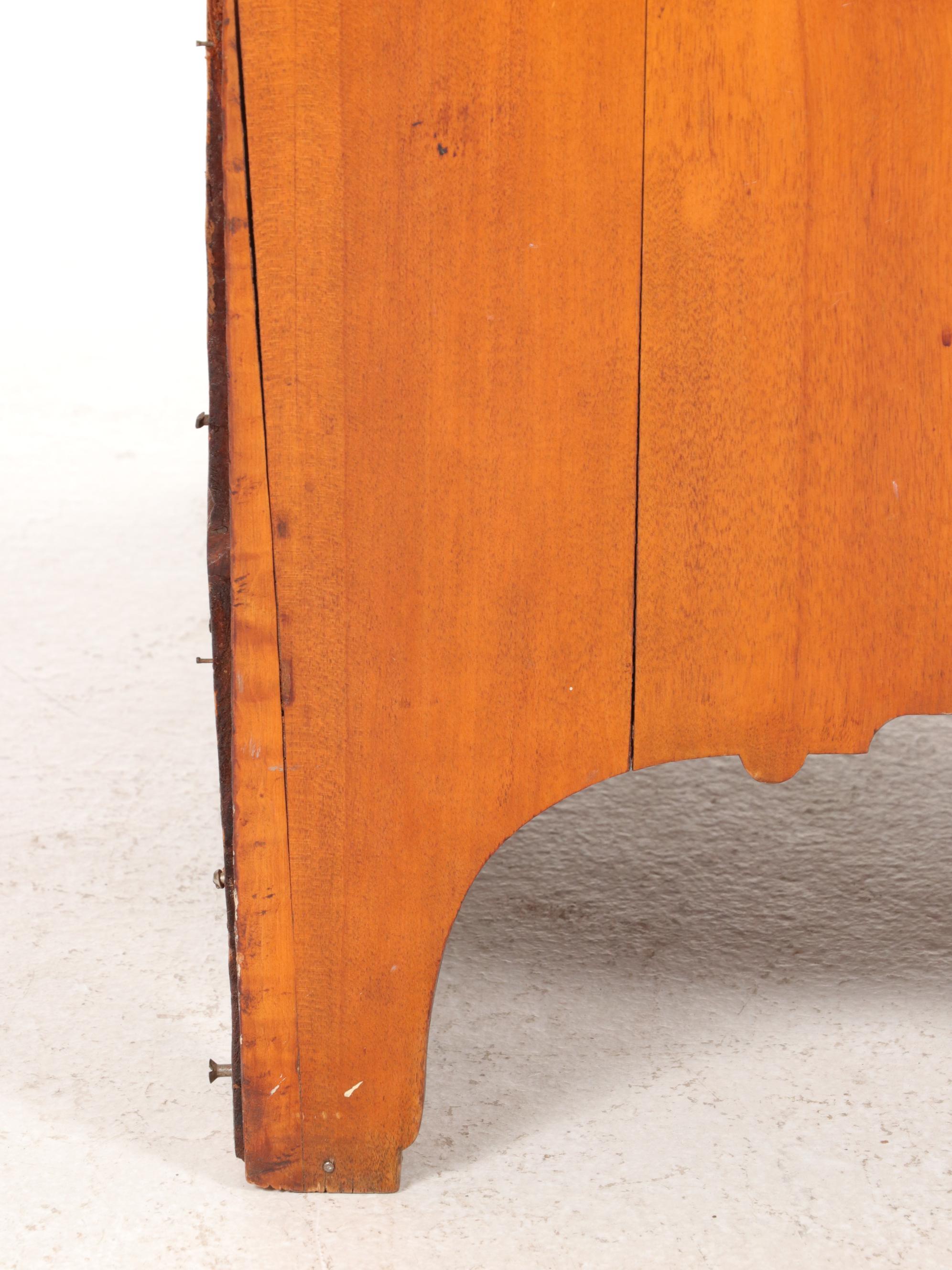 Chippendale Cherry Chest of Drawers with Bracket Feet, Early 19th Century