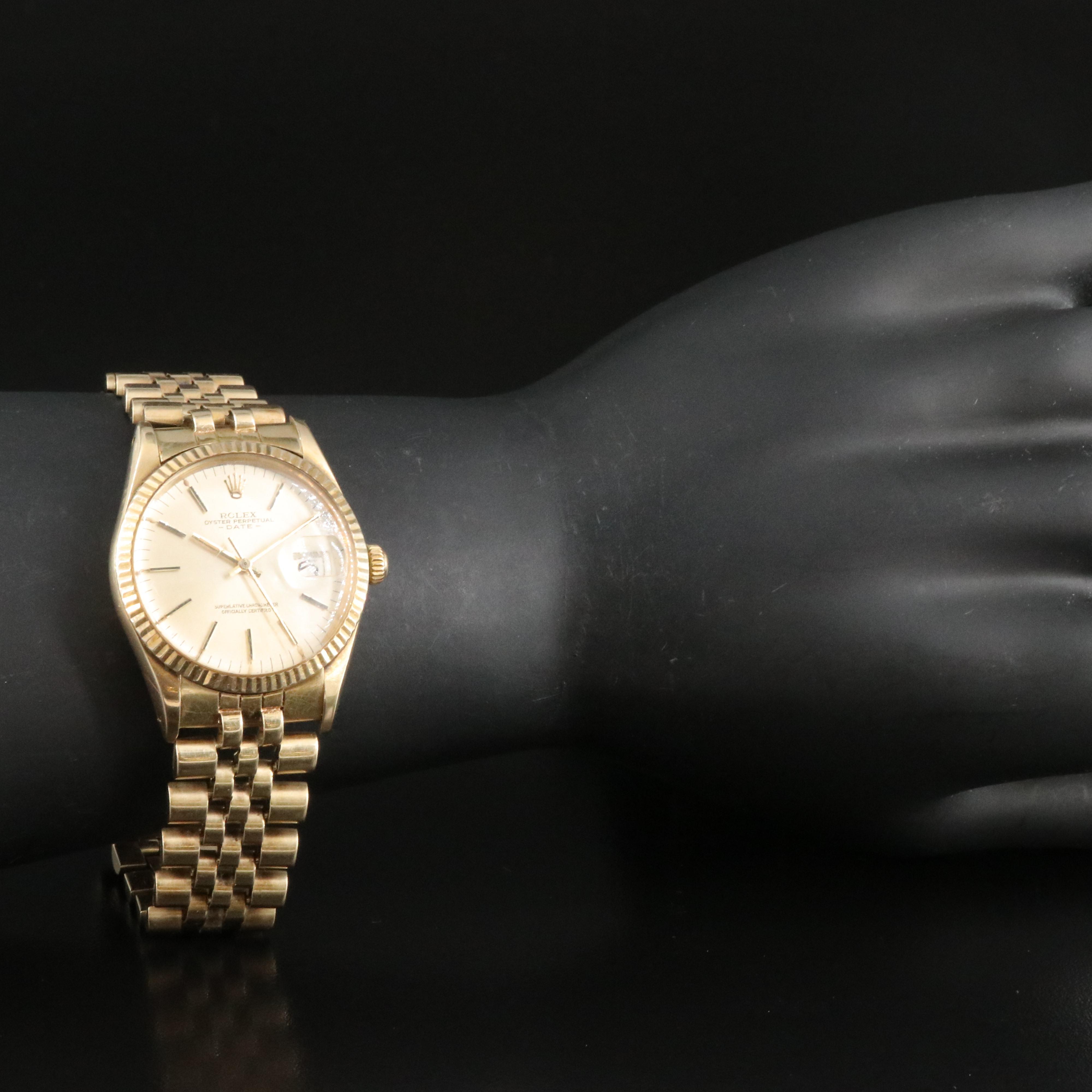 1980 14K Rolex Oyster Perpetual Date Watch