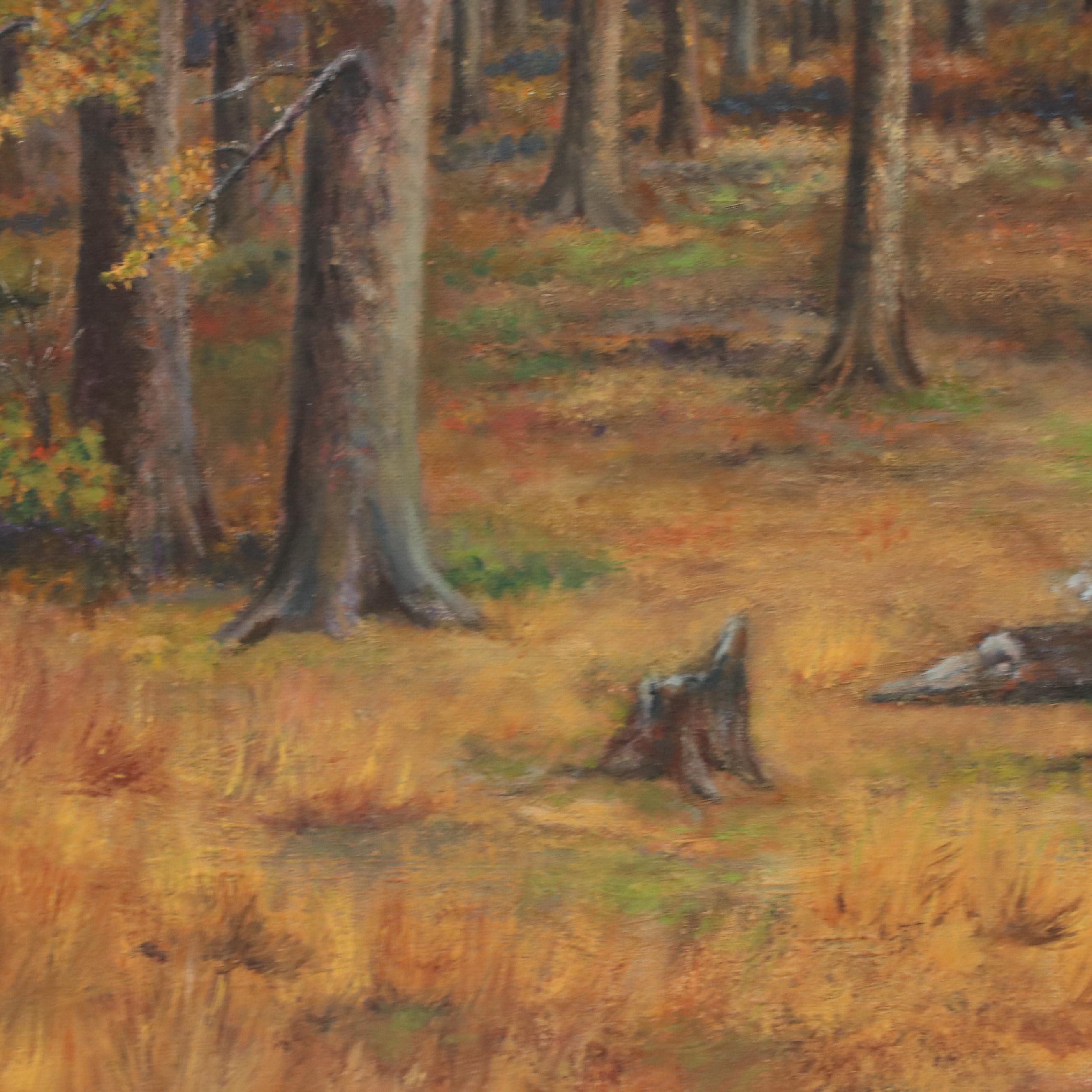 Julia H. Cunningham Oil Painting "Autumn Phantasy," 1958