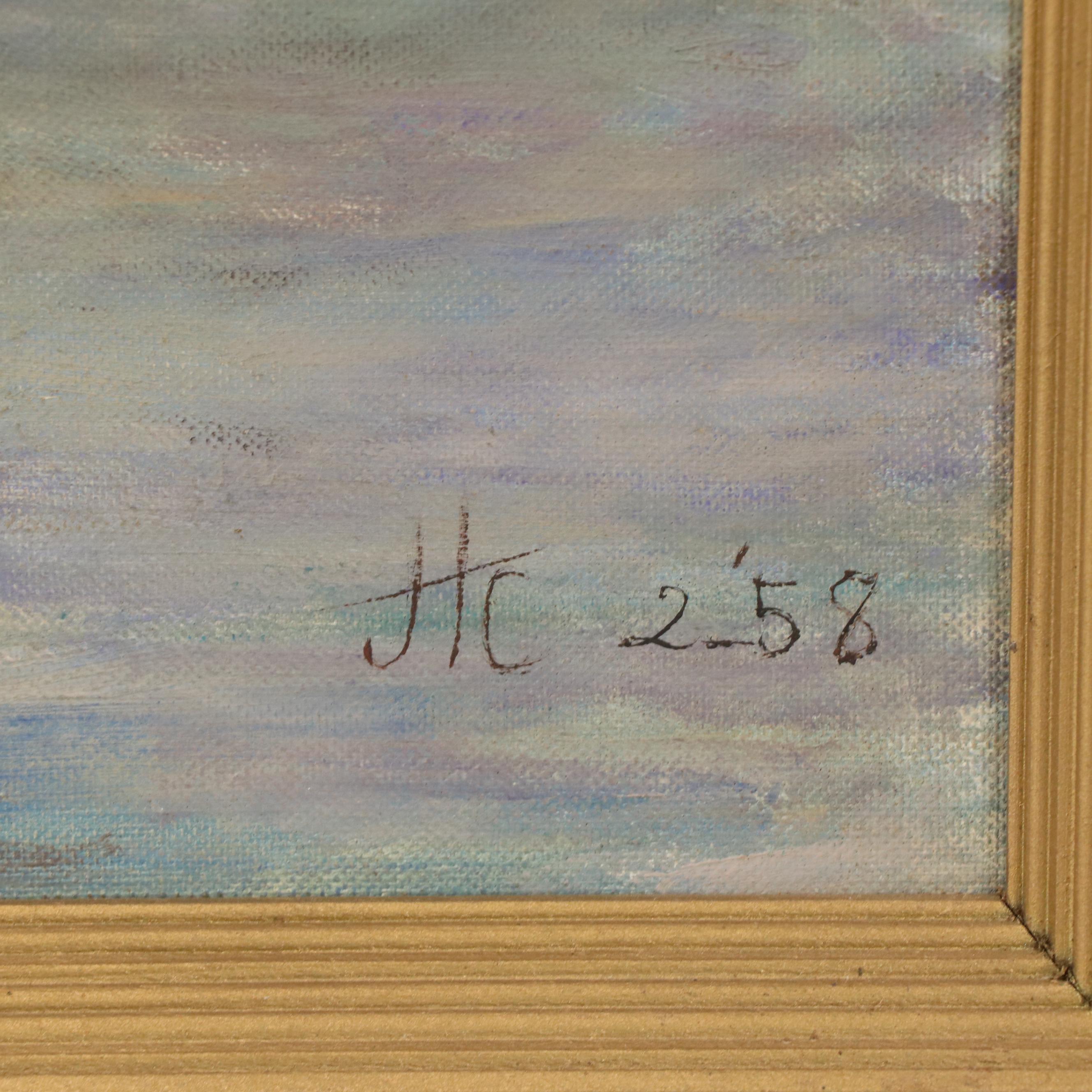 Julia H. Cunningham Oil Painting "Autumn Phantasy," 1958