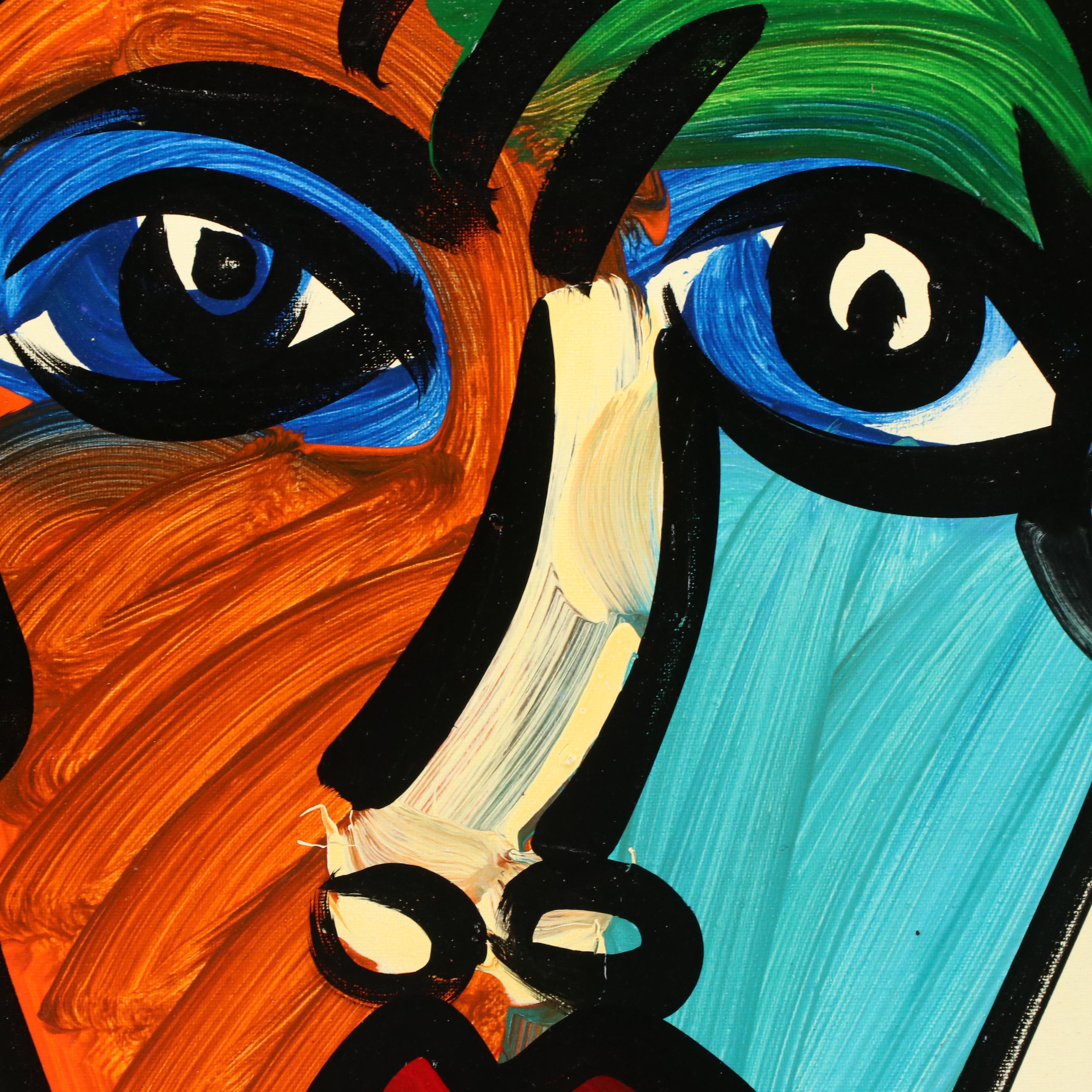 Peter Robert Keil Stylized Acrylic Portrait