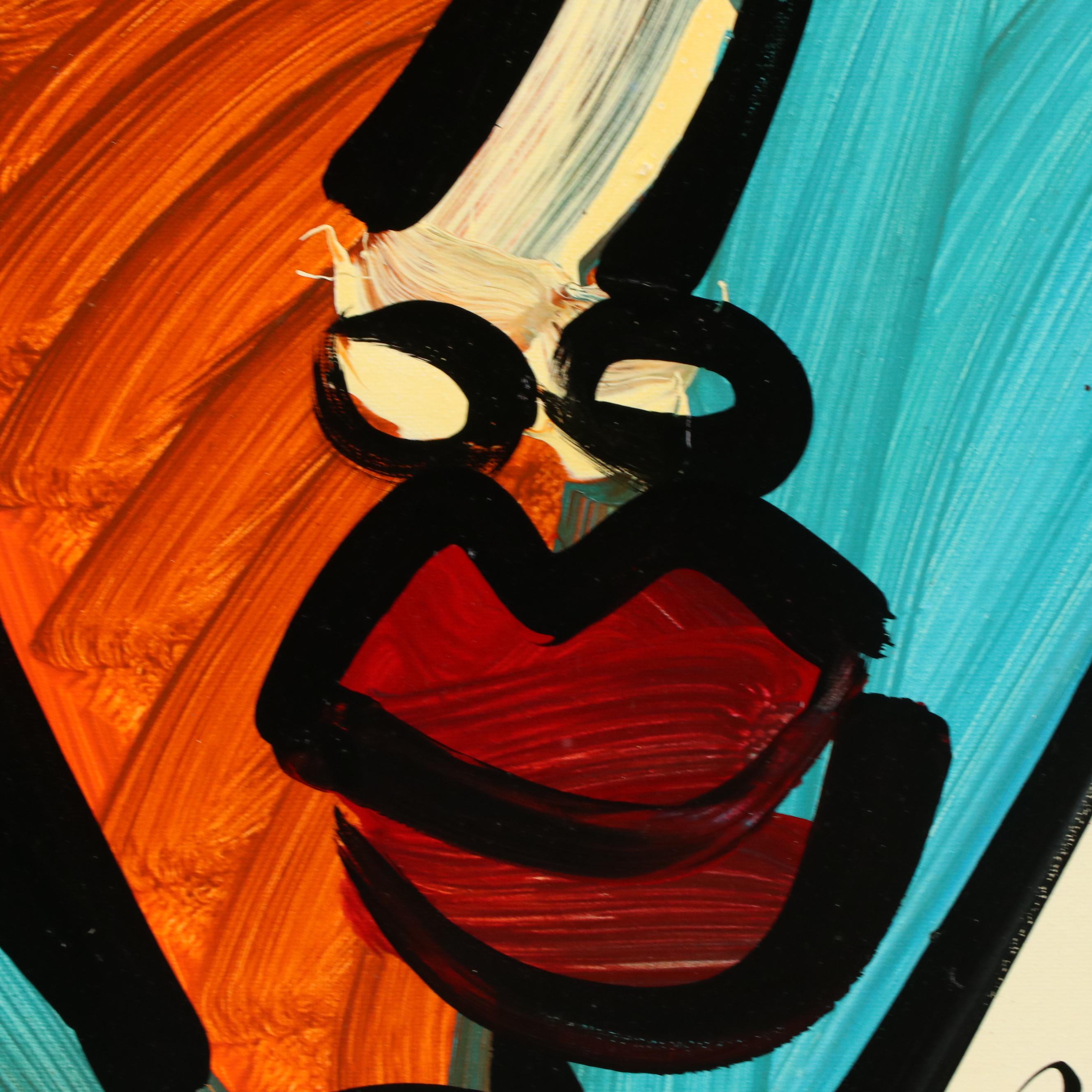 Peter Robert Keil Stylized Acrylic Portrait