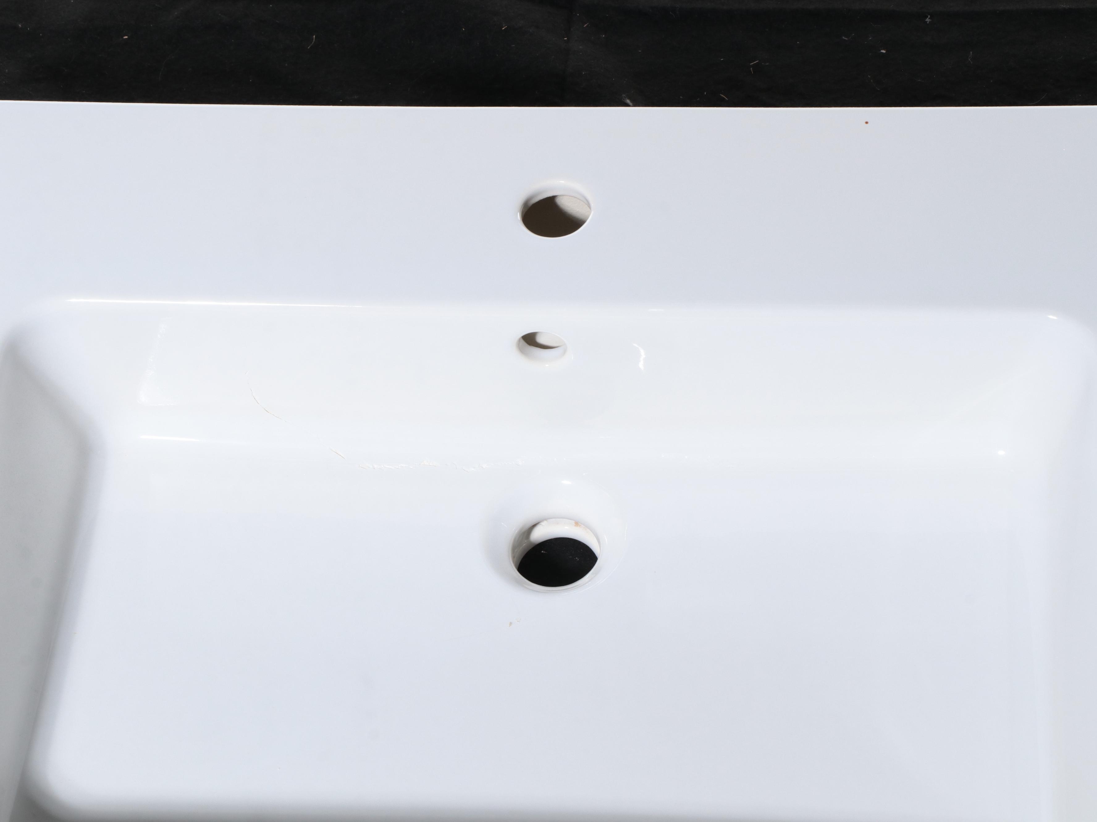 Porcelain Wall-Mount Sink, Contemporary