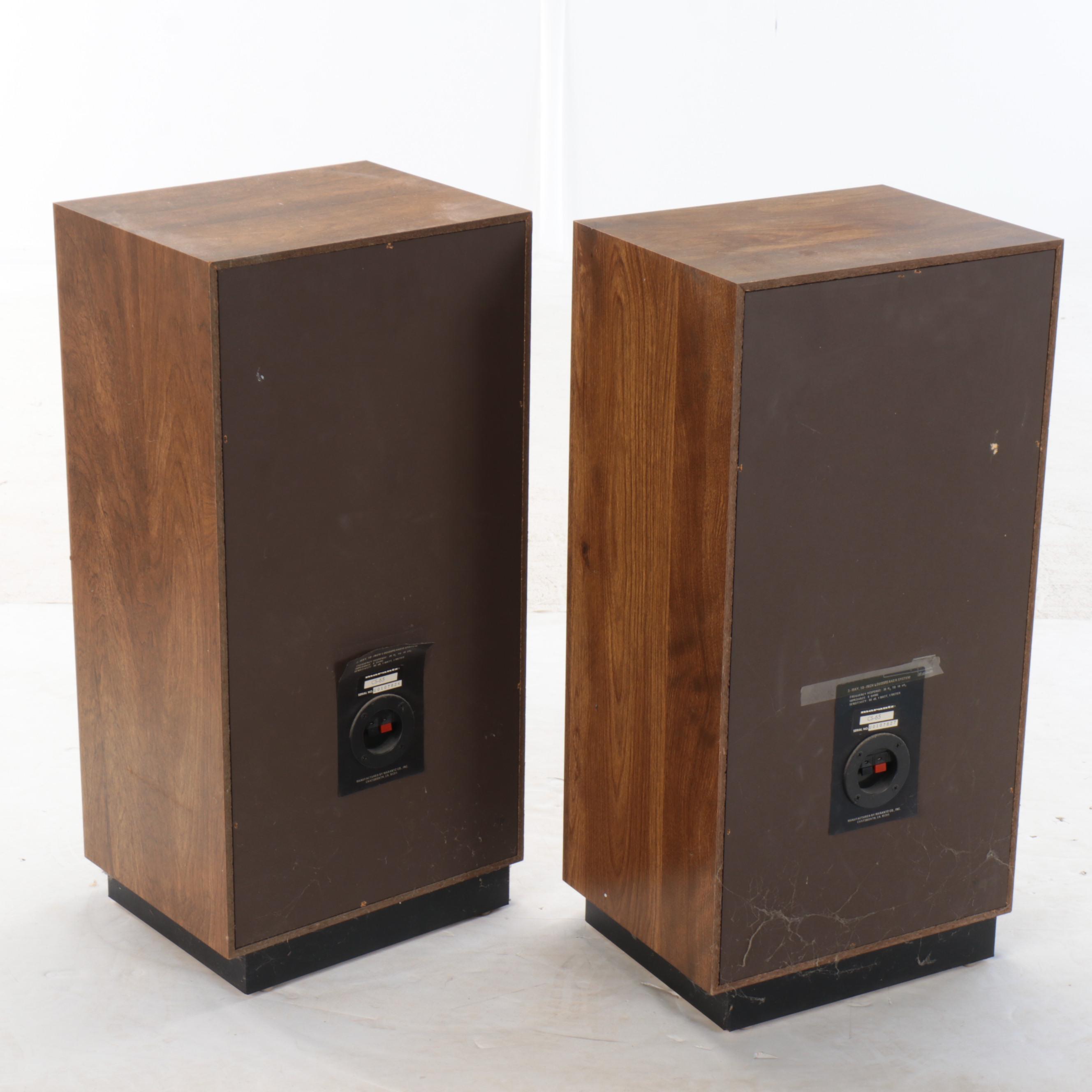 Pair of Marantz CS-65 Walnut-Veneer Loud Speakers