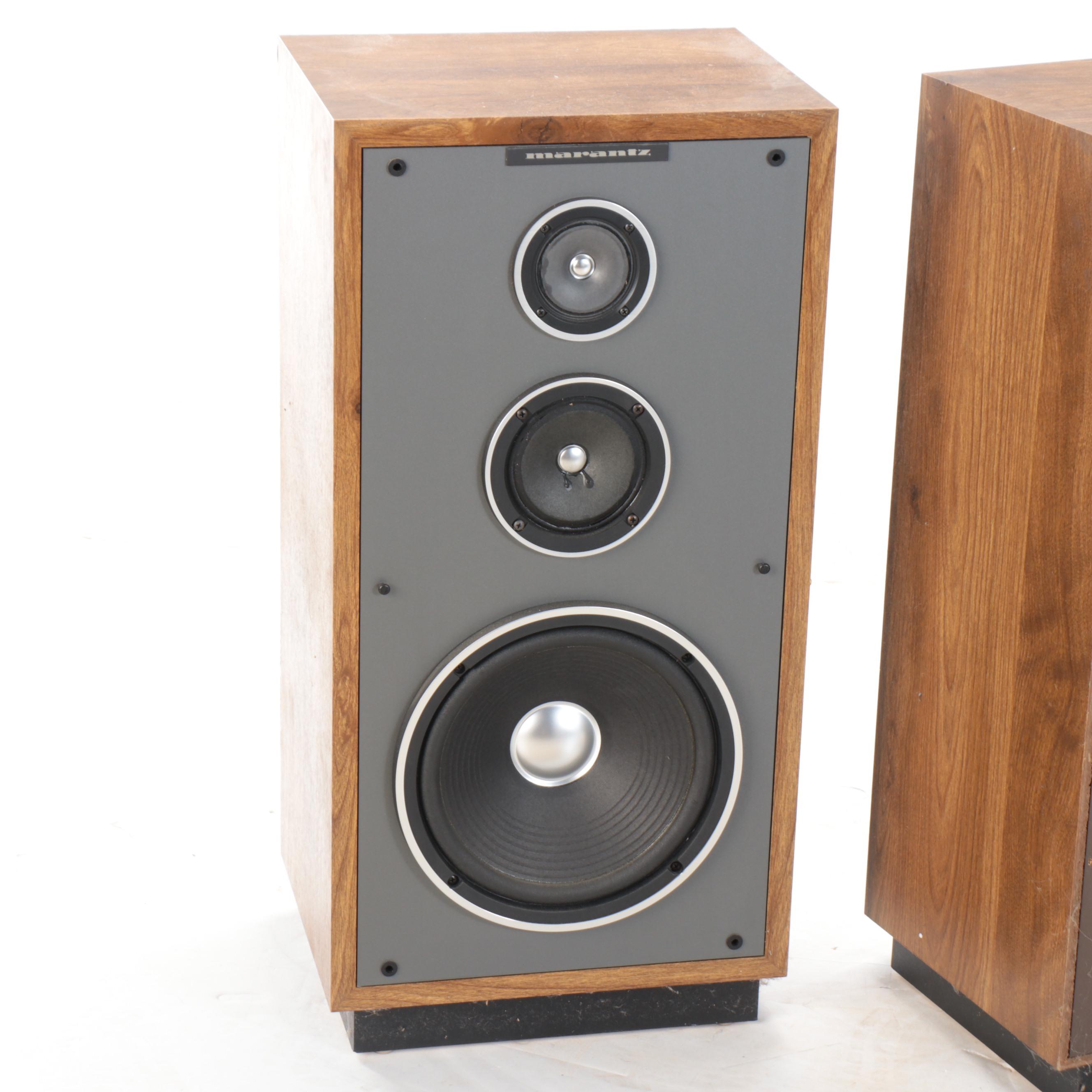 Pair of Marantz CS-65 Walnut-Veneer Loud Speakers