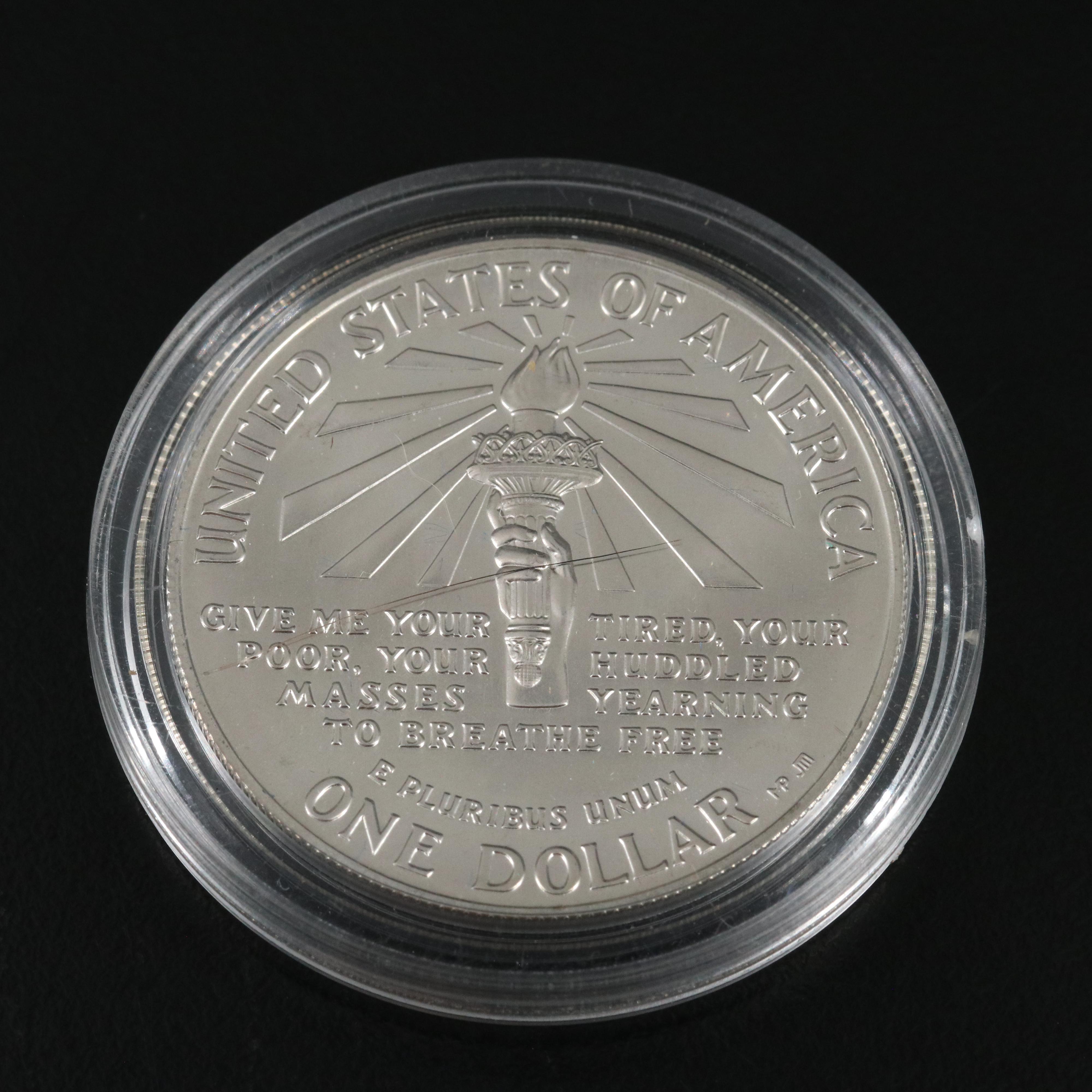 1986 Statue Of Liberty Commemorative Silver Dollar