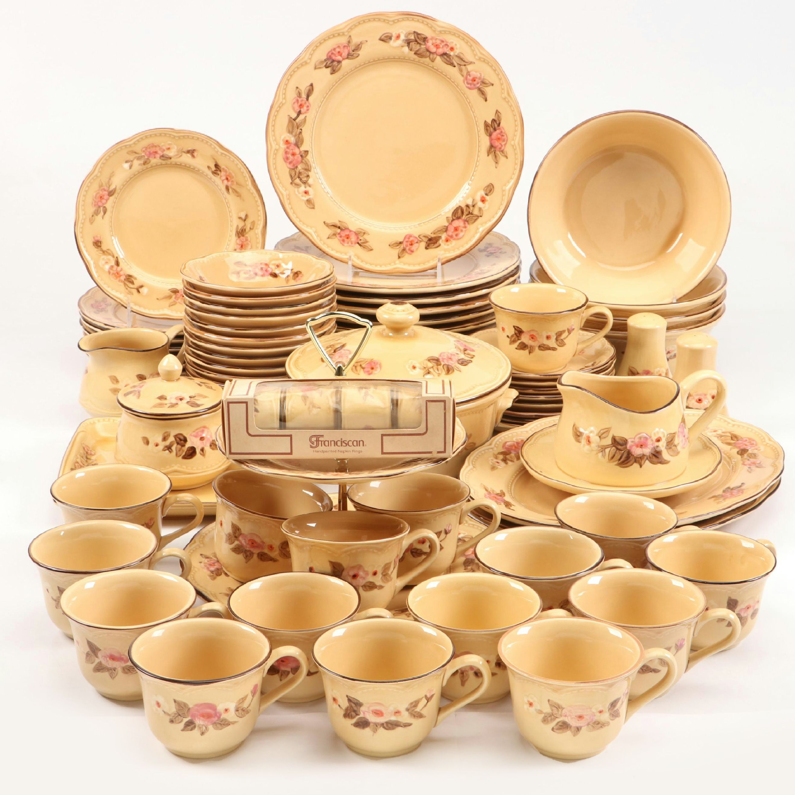 Franciscan "Rosette" Ceramic Dinnerware, Serveware and More