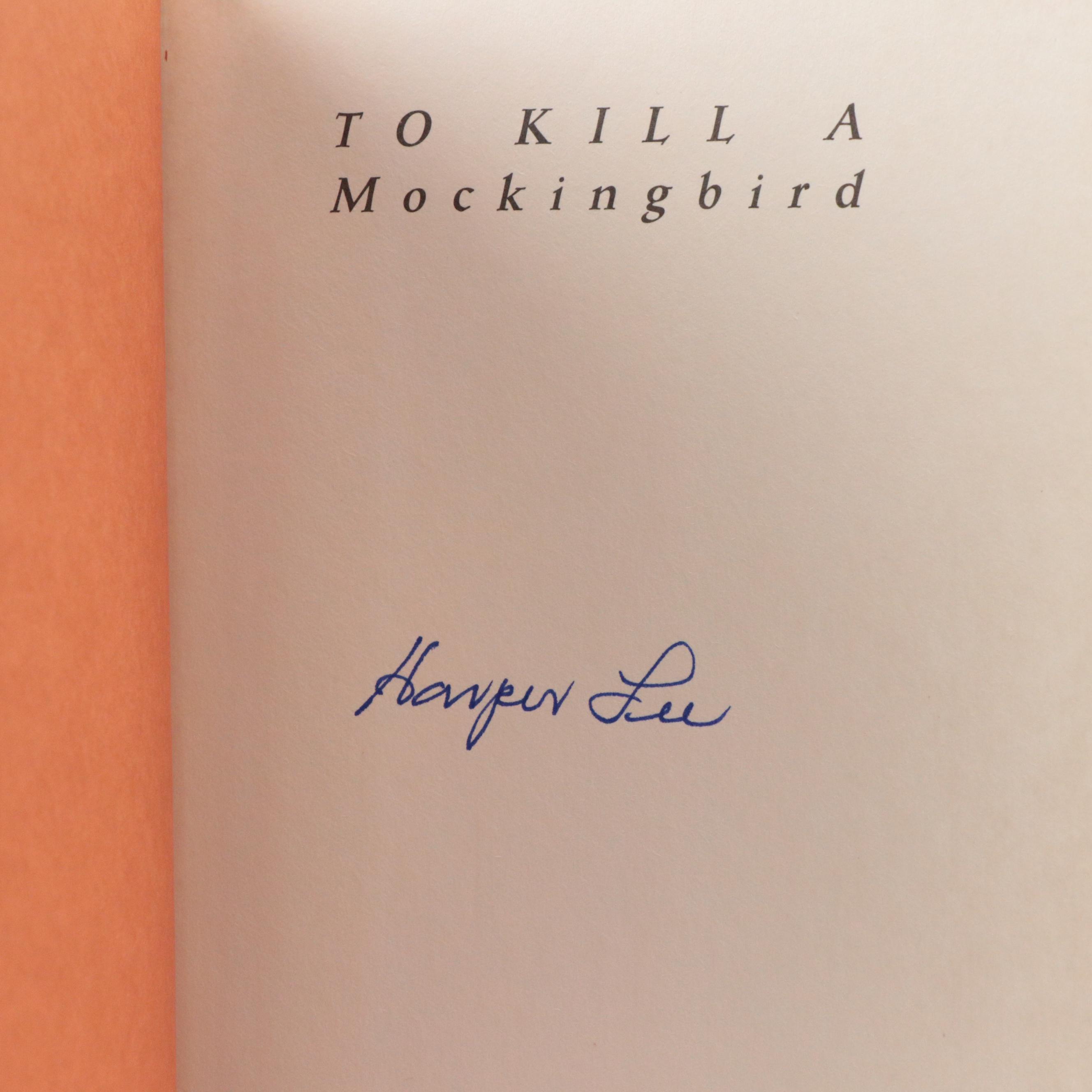 Signed 40th Anniversary Edition "To Kill a Mockingbird" by Harper Lee, 1999