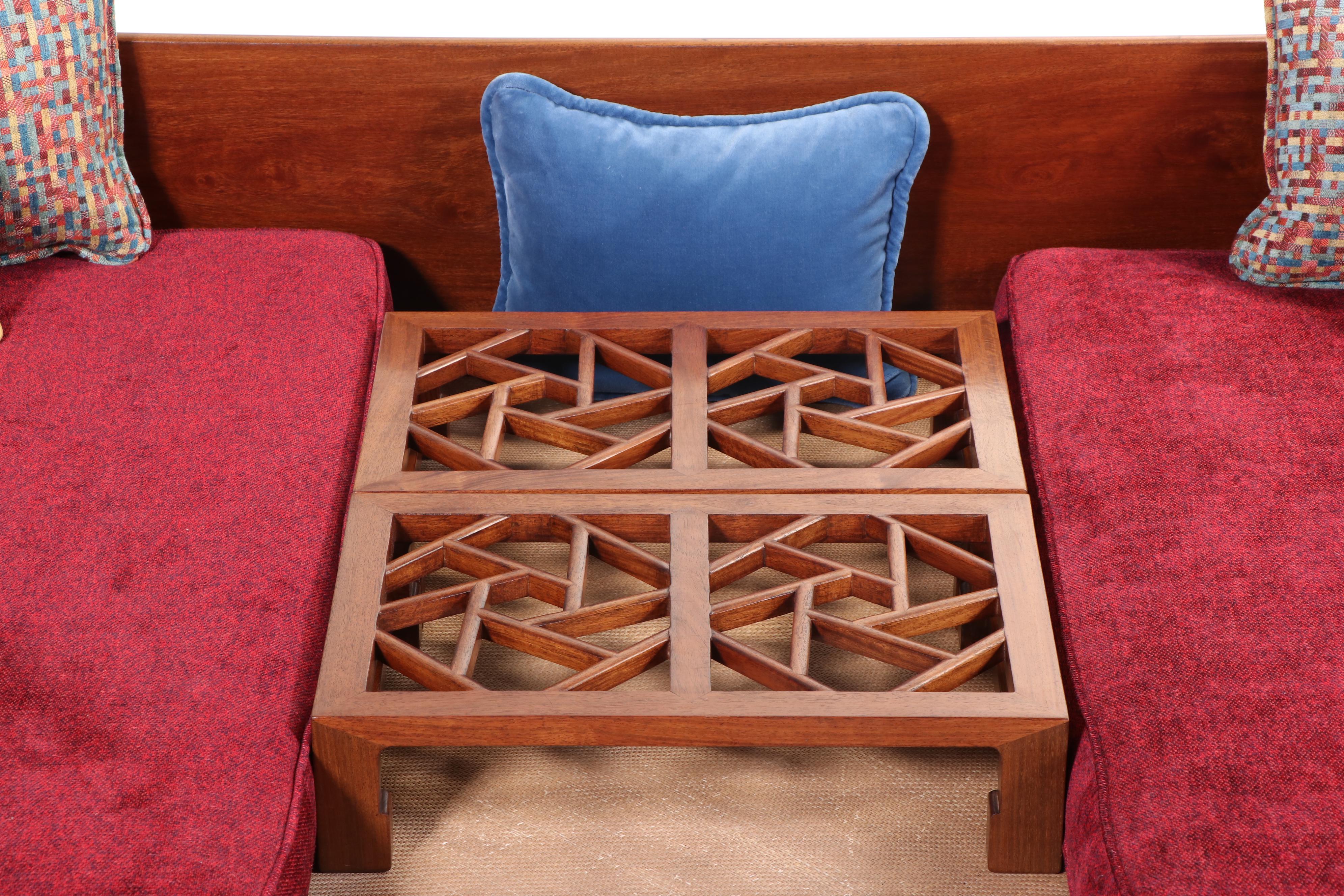Chinese Ming Style Wood Daybed Set