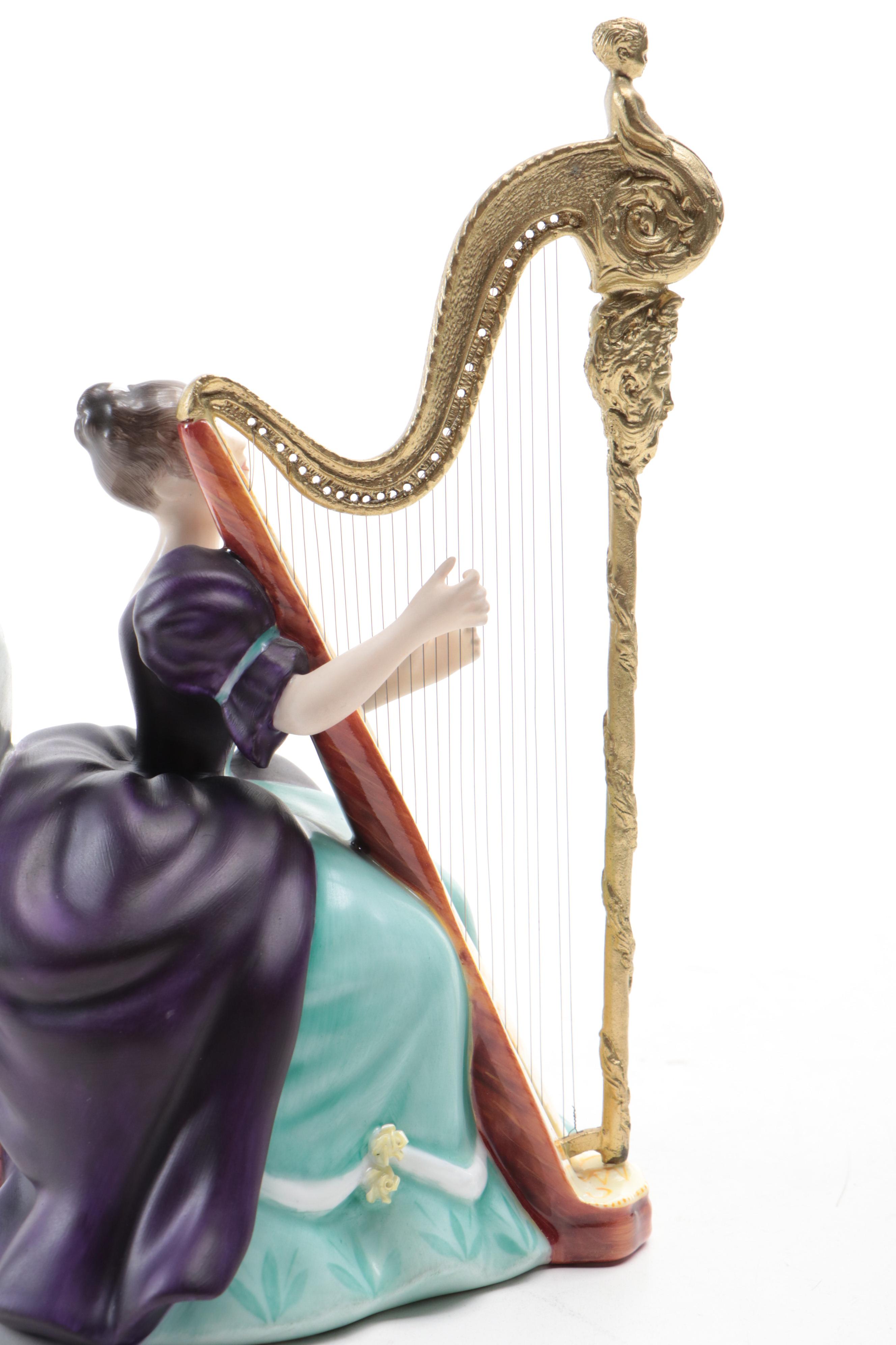 Peggy Davies for Royal Doulton Bone China "Harp" Limited Edition Figurine, 1972