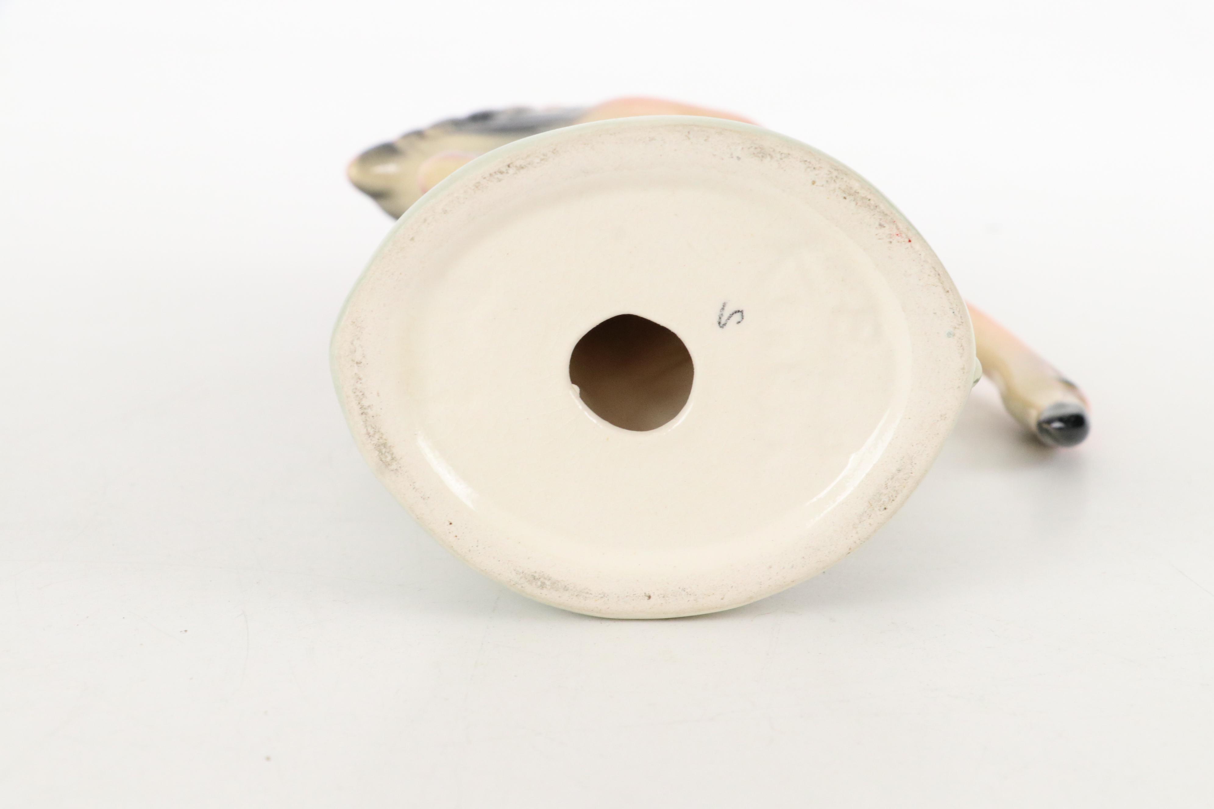 Brad Keeler Flamingo Figurine with California "Garden Time" Bowl and Figurines