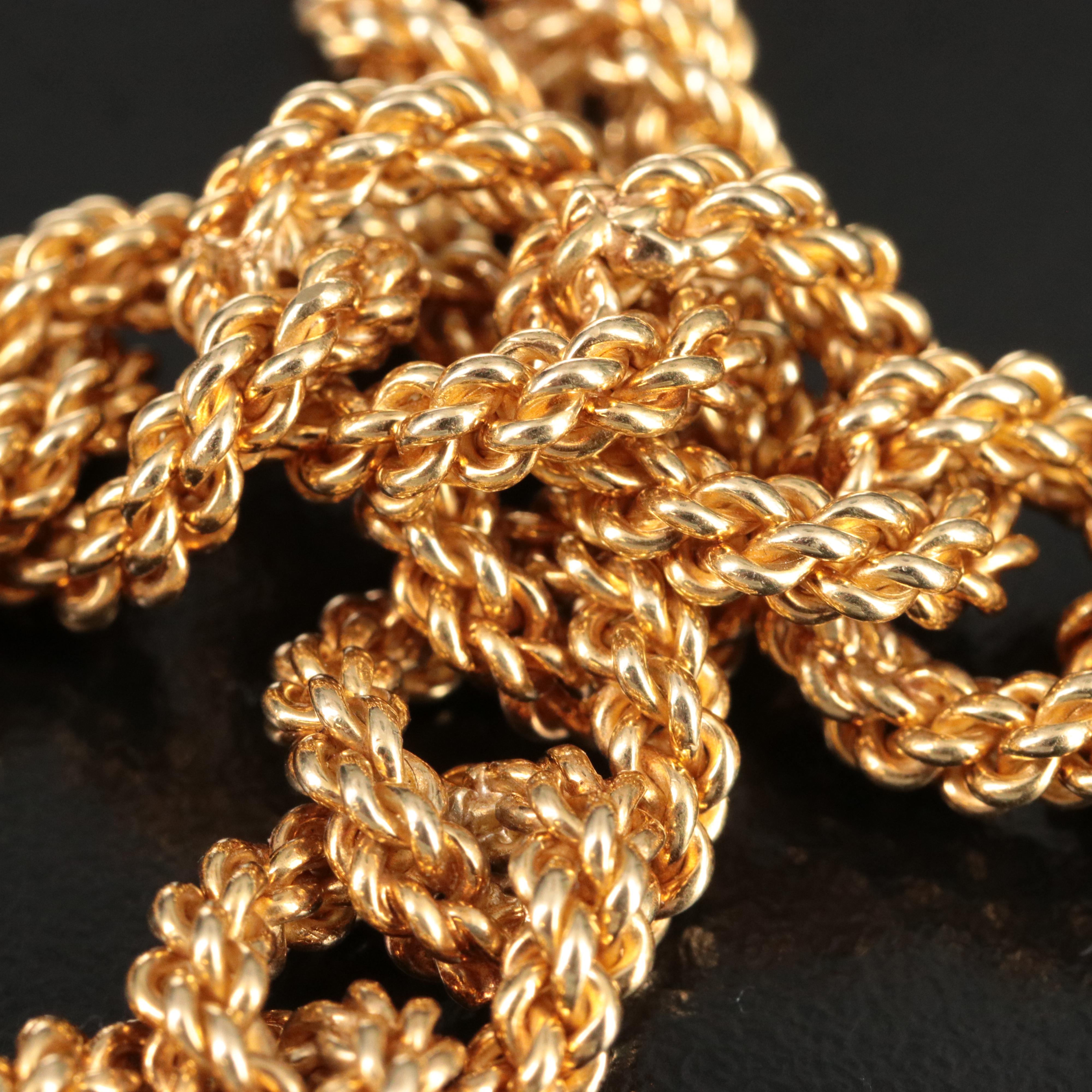 Tiffany & Co. 18K Twisted Rope Curb Link Bracelet