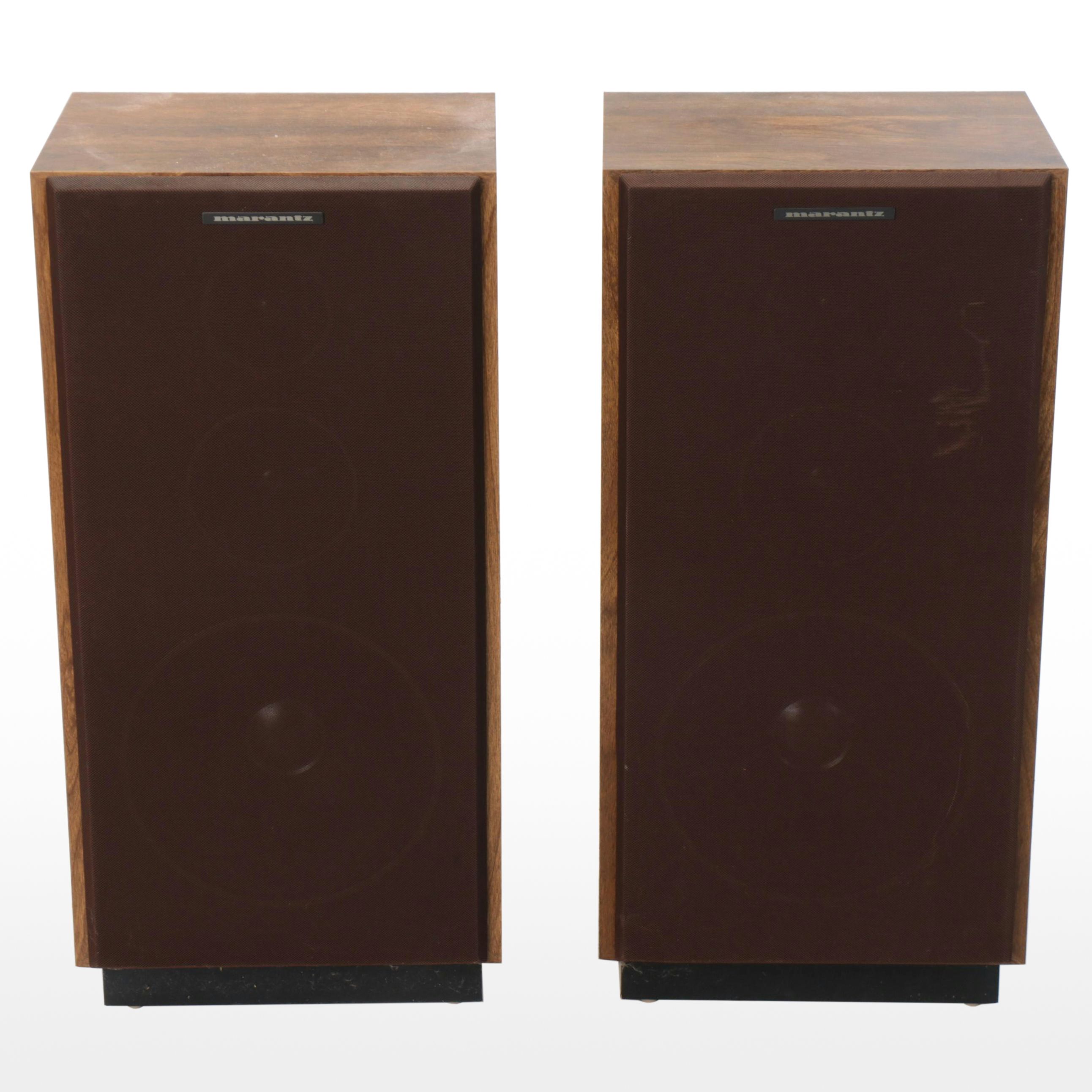 Pair of Marantz CS-65 Walnut-Veneer Loud Speakers