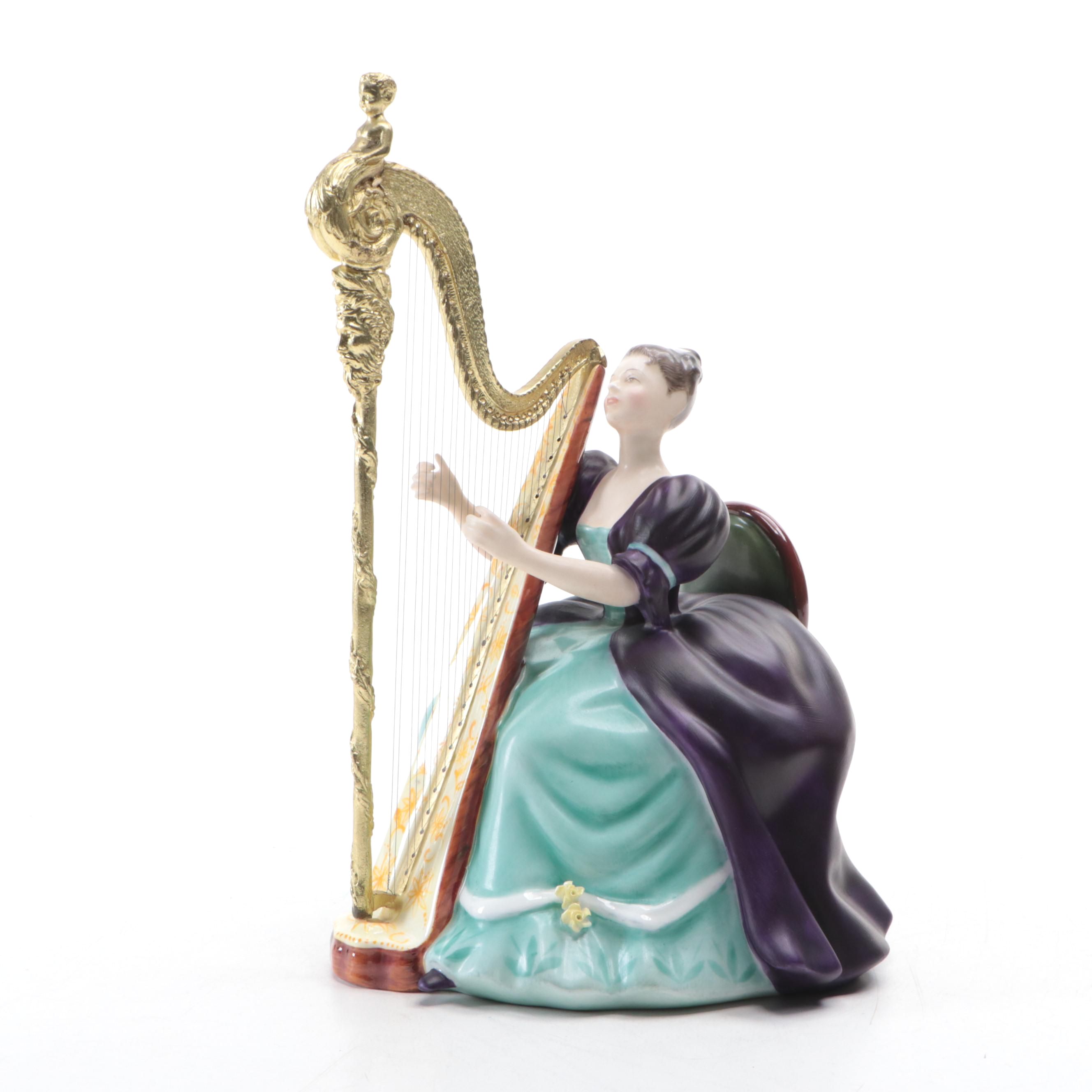 Peggy Davies for Royal Doulton Bone China "Harp" Limited Edition Figurine, 1972